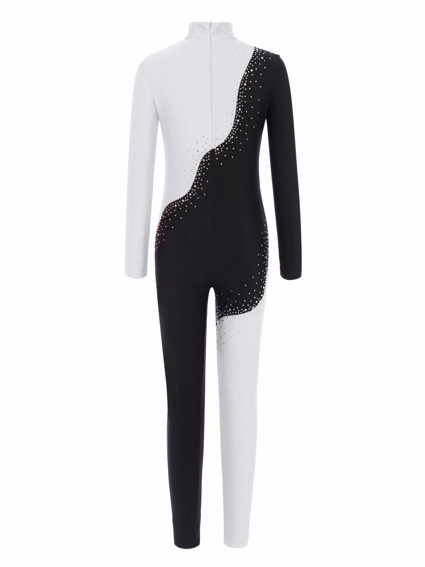 TiaoBug Maillot De Danza Para Niña Mono Deportivo Con Lentejuelas Maillot Manga Larga De Gimnasia Rítmica Mono De Baile Actuación