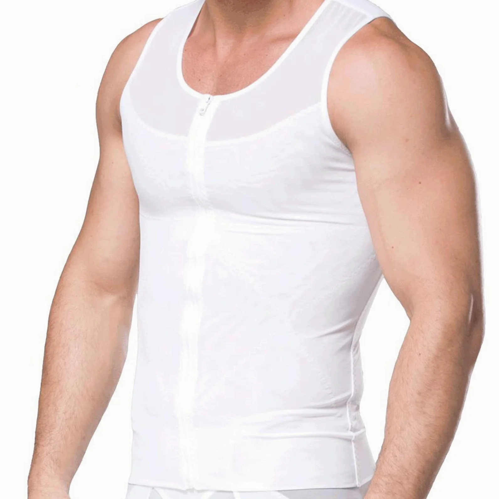 TTDGYYXW Camisa de compresión Moldeadora para Hombres, Reductor de Cintura, Chaleco Ajustado con Control de Barriga para Adelgazar el Cuerpo