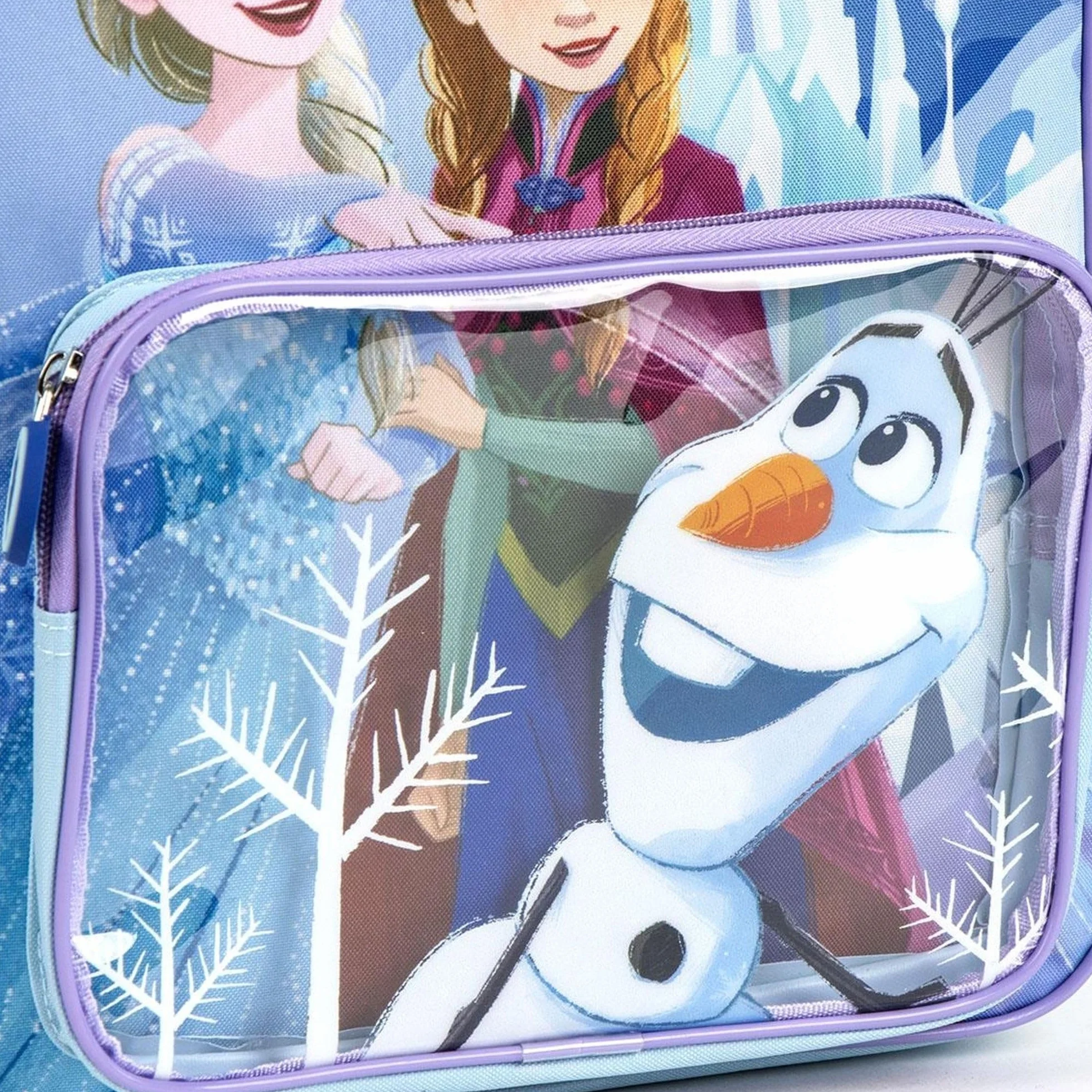 Mochila Frozen Elsa Anna y Olaf Original Disney con Diseño de Invierno y Personajes | Mochila Frozen Infantil Grande Preescolar Primaria Niñas Ligera y Resistente