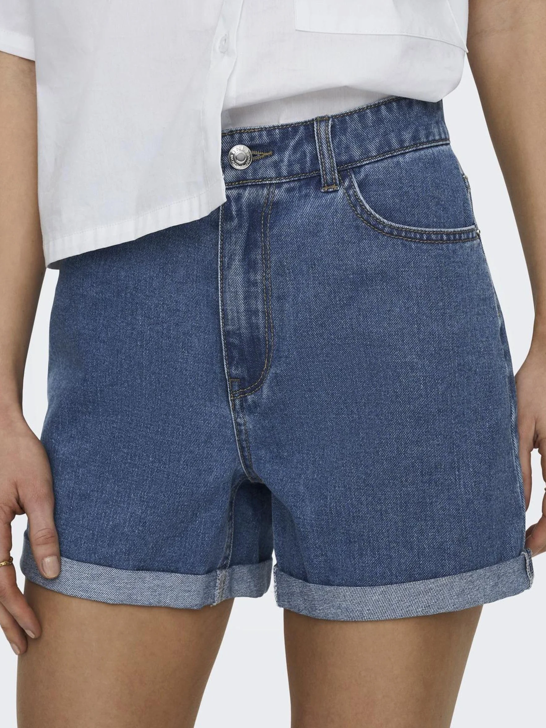 ONLY Denim Shorts High Waist Regular Fit