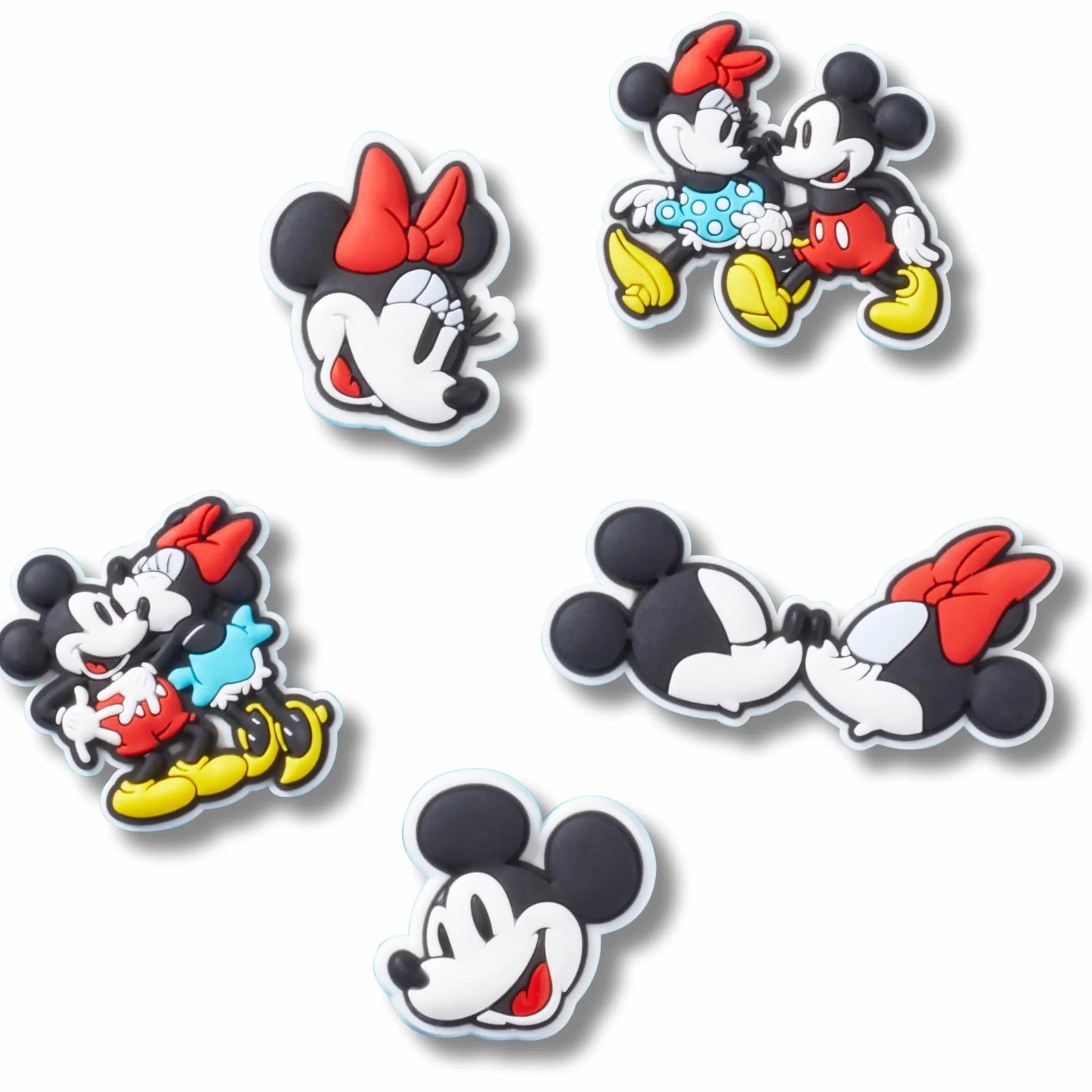 Crocs 5 dijes Minnie Mickey para zapatos, multicolor, talla única