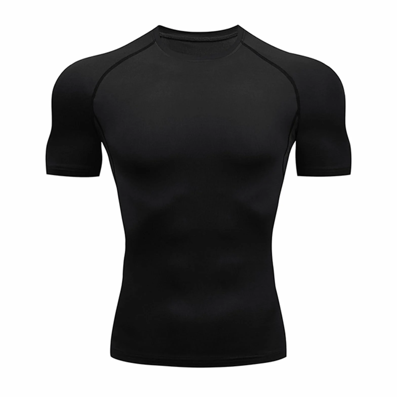 HYCOPROT Compresión para Hombres Camiseta de Compresión de Manga Corta Camiseta de Entrenamiento Capa Base Deportiva de Secado Rápido Camisetas para Correr Tops