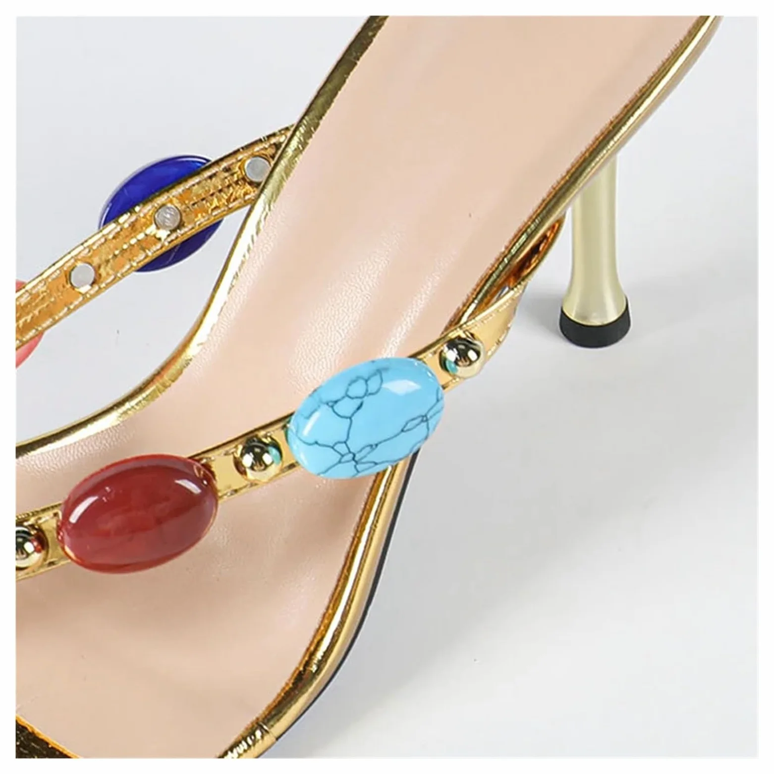 Chanclas De Mujer Tendencia de verano Clip dedos cuadrados zapatillas mujer tacones bajos Casual fiesta chanclas zapatos mulas diapositivas sandalias gladiador femenino Chanclas De Playa Mujer