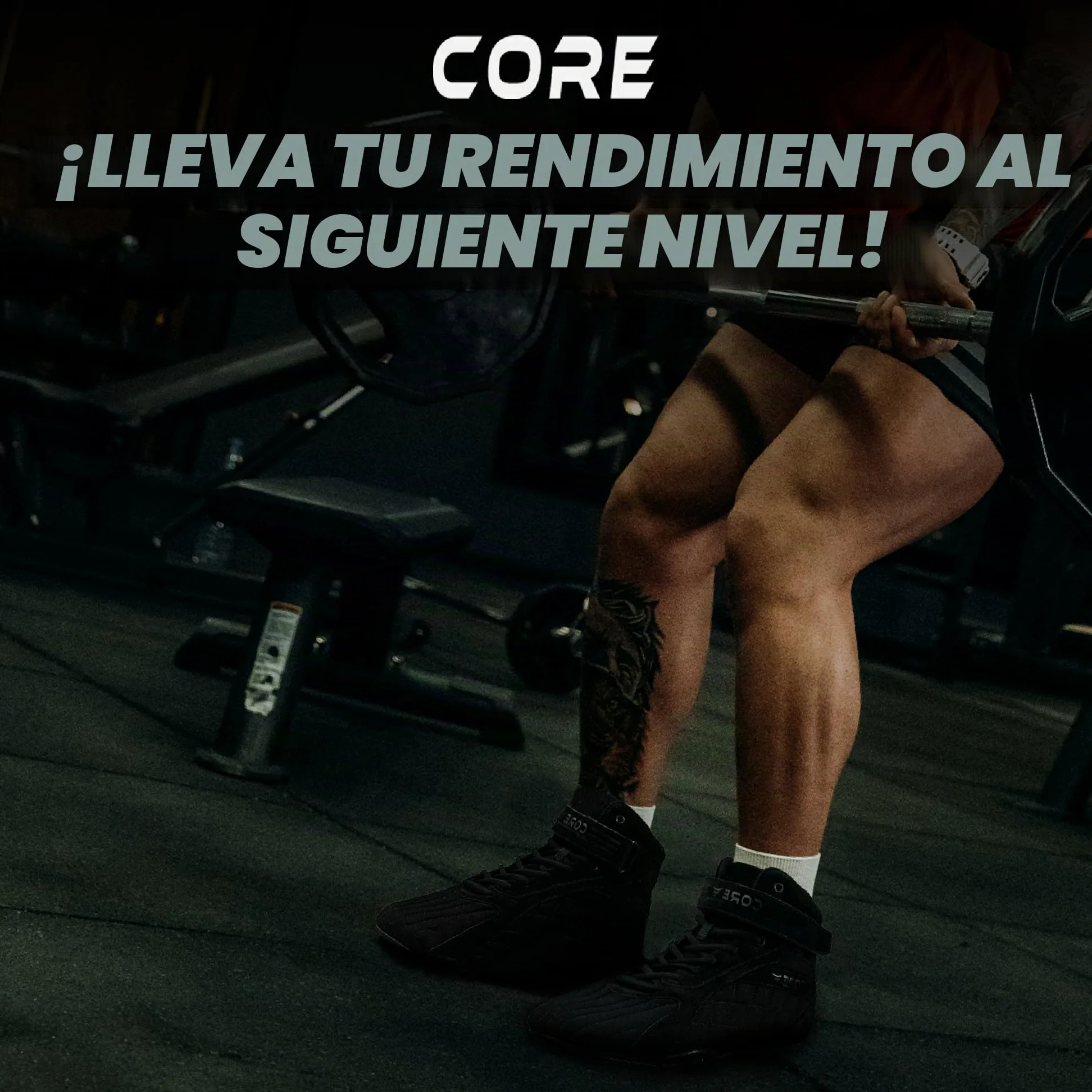 Nordcore Zapatillas de Culturismo - Zapatillas de Halterofilia para Sentadillas, Levantamiento de Potencia, Peso Muerto y Entrenamiento en el Gimnasio - para Hombres y Mujeres - con Suela Plana