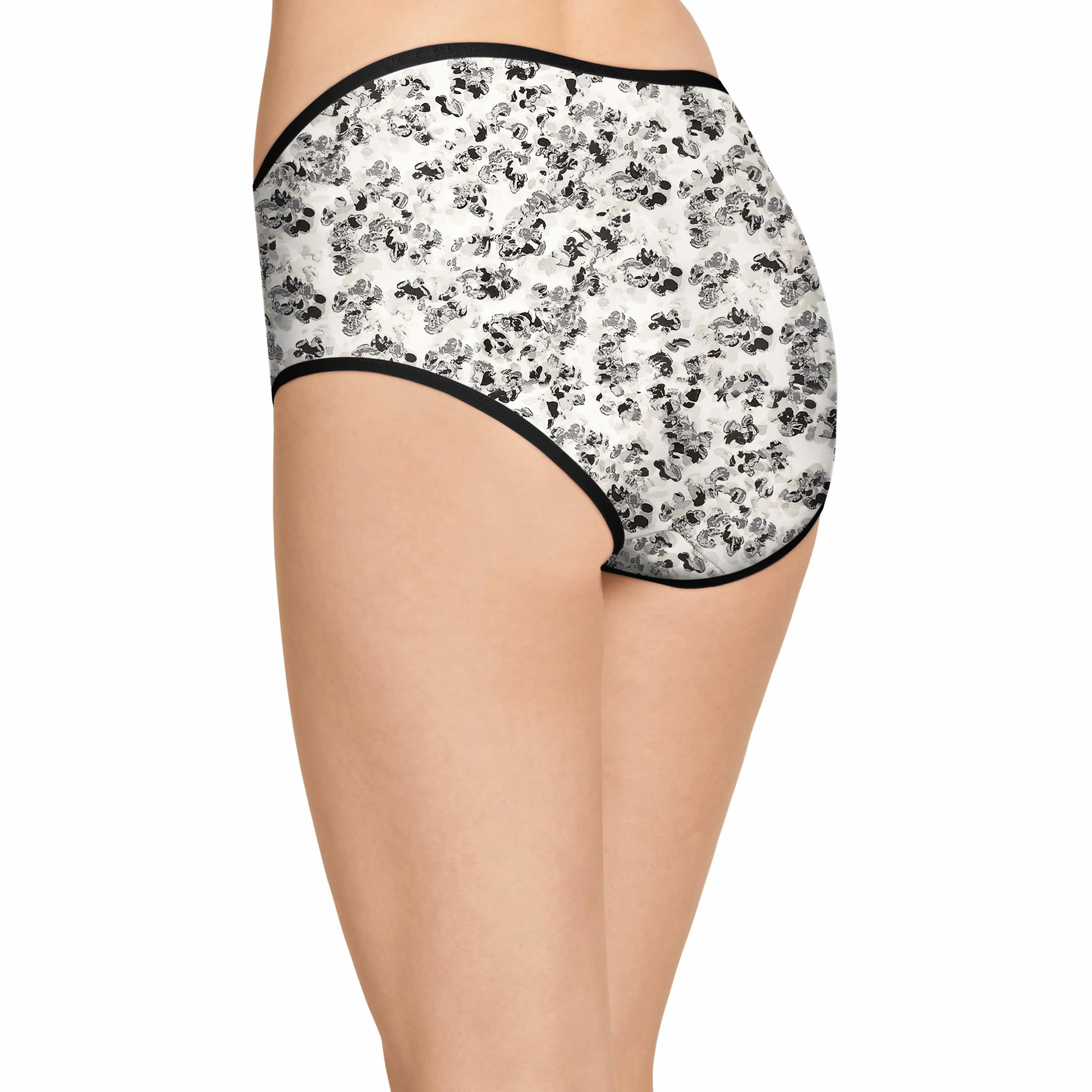 Jockey Ropa interior de algodón orgánico elástico con logotipo moderno para mujer, paquete de 3