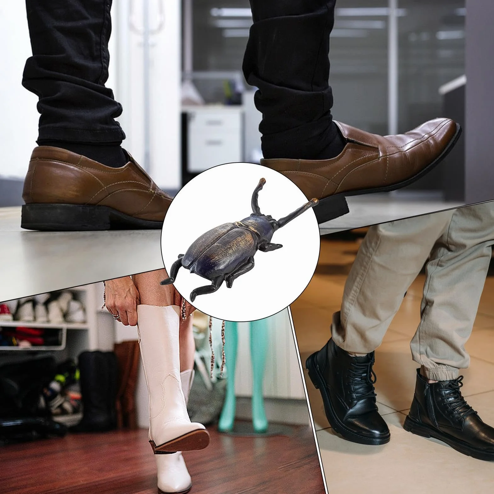 Sacabotas de Hierro Fundido Resistente | Sacabotas Beetles para Hombre y Mujer | Ideal para Botas de, de Trabajo y de Montar | Fácil de Quitar | Sacabotas de Metal Duradero para Botas d