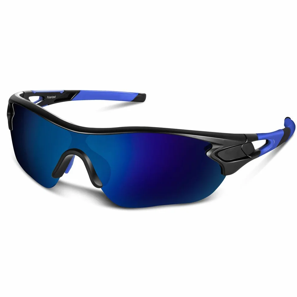 BEACOOL Gafas de Sol Polarizadas Gafas de Sol Deportivas Unisex Protección UV400 con Monturas Ligeras para Esquiando Ciclismo Carrera Surf Golf Conduciendo