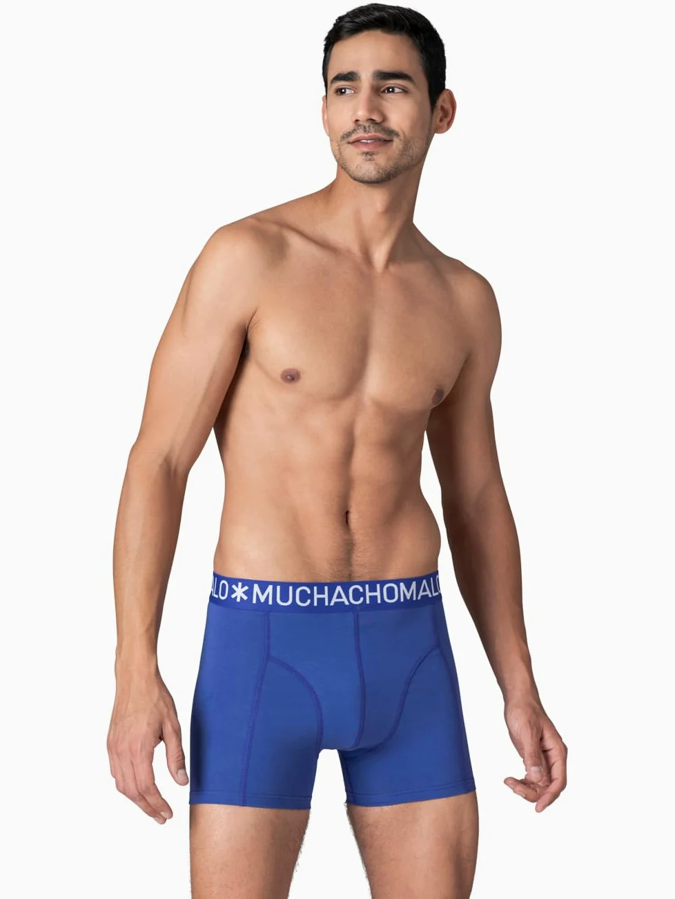 Muchachomalo Calzoncillos para Hombre, Ropa Interior Lisa de Algodón para Hombre, Pack de 7 Unidades, Bóxers Lisos de Corte Clásico con Cintura Elástica