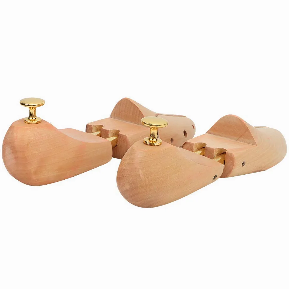 Fabater Hormas de Madera para Zapatos para Hombres y Mujeres – Ensanchador y Guardián Ajustable para Zapatos, Antideformación, Antiarrugas, Resorte de Acero Inoxidable