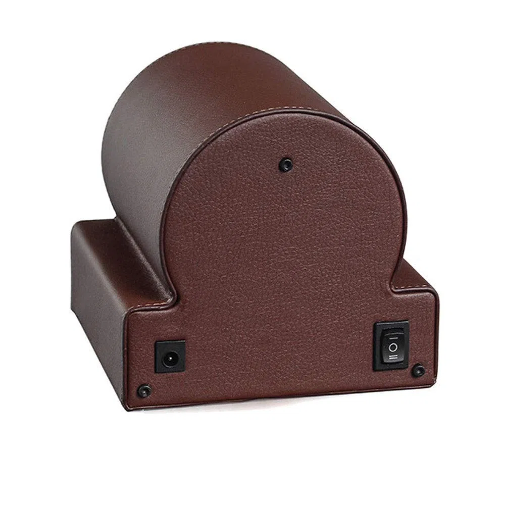 Bobinadora de Reloj, bobinadora automática de Reloj mecánico, Caja de Almacenamiento de Reloj de Mesa única de Gama Alta, agitador de Reloj de Cuero PU