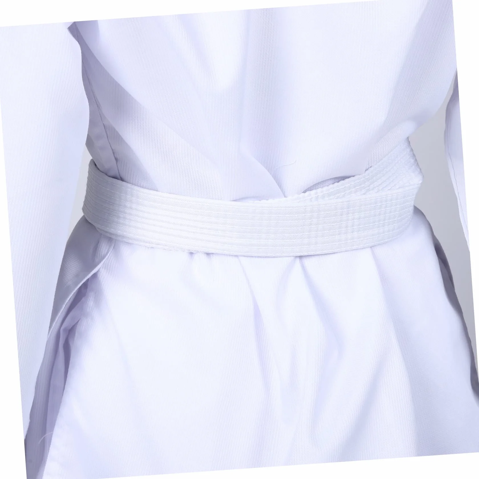 COLLBATH Uniforme de Entrenamiento de Karate Adultos Poliéster Blanco Conjunto Competencia Entrenamiento