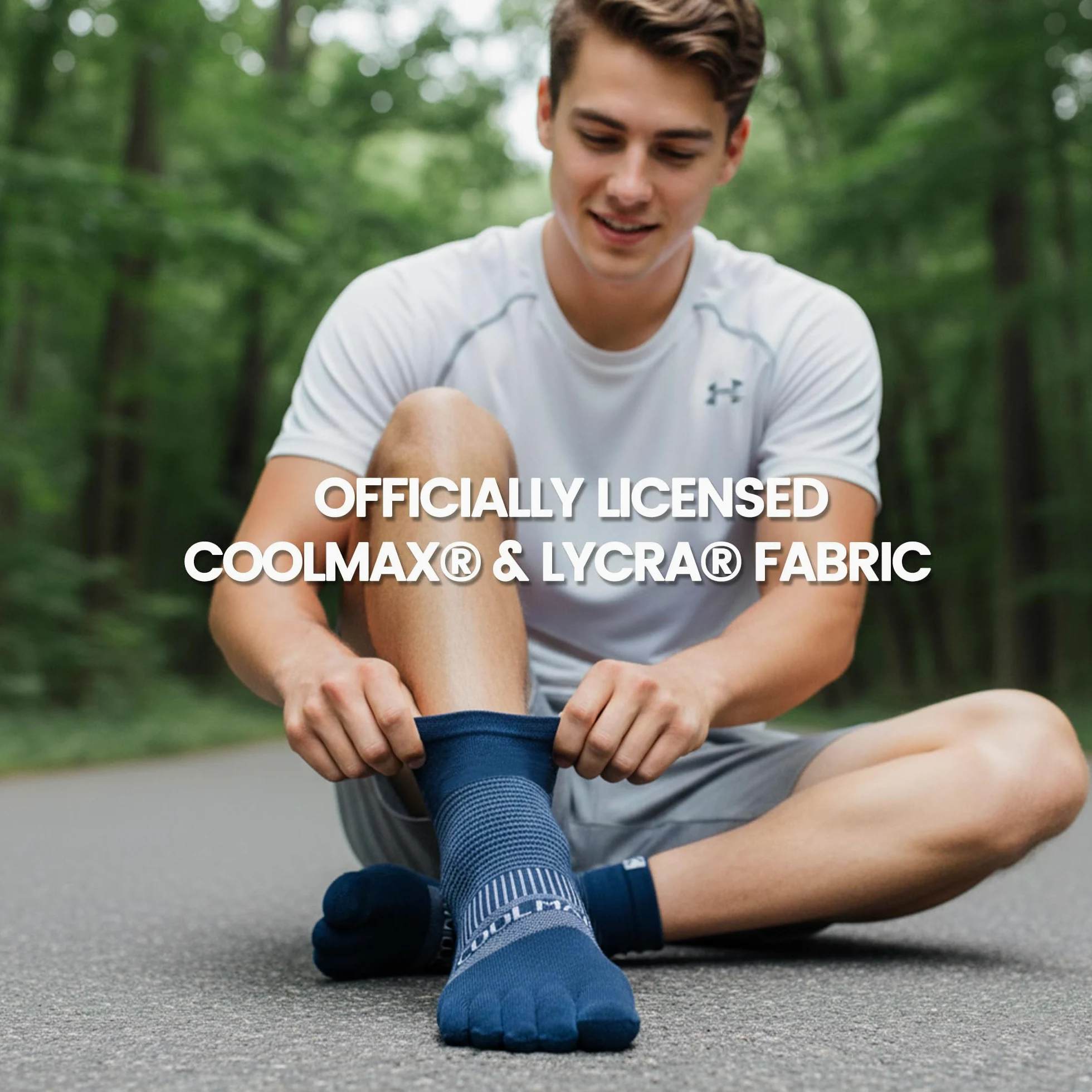 Coolmax - Calcetines de compresión acolchados para correr, 3 pares para hombre 4-13, mujer 5-14