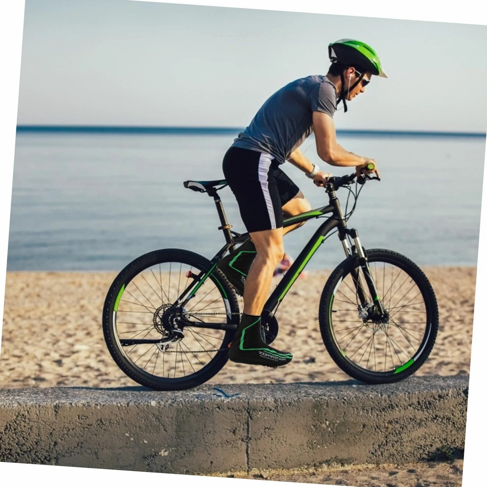Cubrezapatos Ciclismo Unisex Impermeables y Cortaviento Cubrebotas Térmicos de PU para Invierno Resistentes y Elásticos Compatibles con Trajes de Ciclismo
