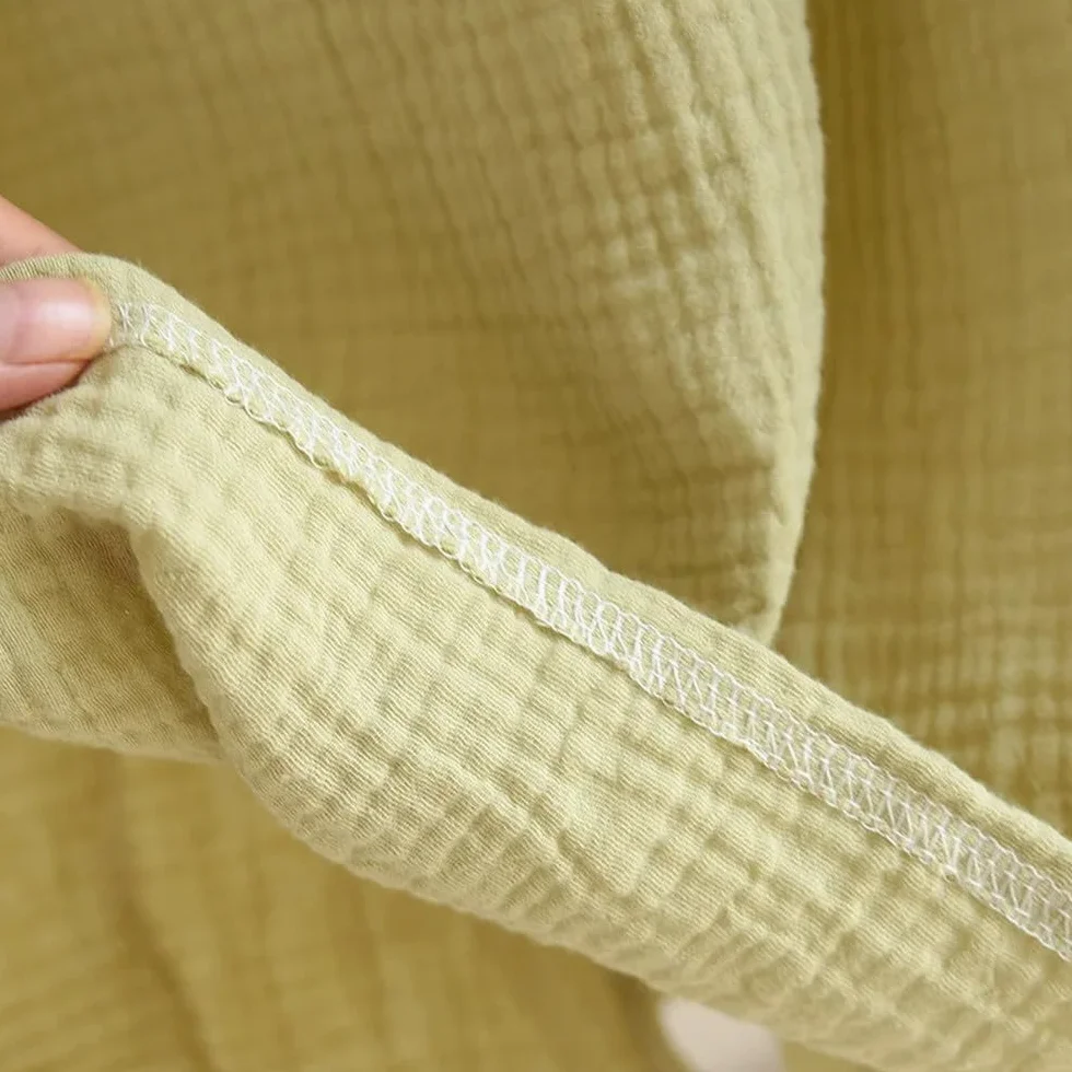 Camisón para Mujer - Faldas De Verano para Mujer, Camisón De Crepé De Algodón, Falda Larga con Manga De Hoja De Loto, Falda Fina para El Hogar, Camisón De Talla Grande De Verano