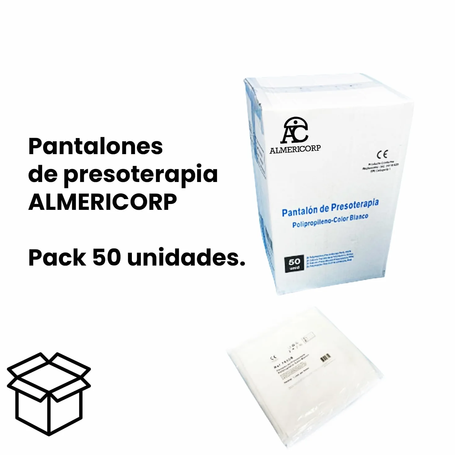 Pantalón de Presoterapia Polipropileno 50 Unidades estéticas, Fisioterapia y spas.