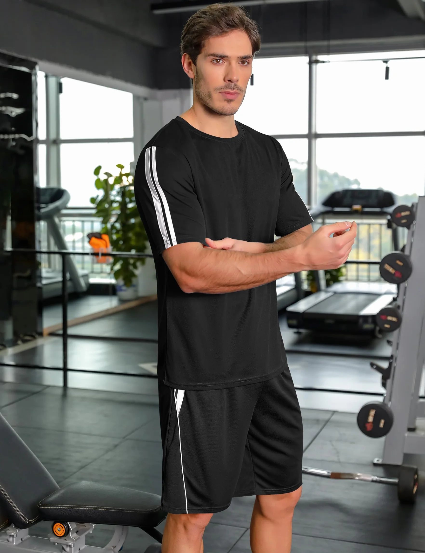 Nieery Conjunto Chándal para Hombre Traje Deportivo Casual para Jogging Baloncesto Fútbol