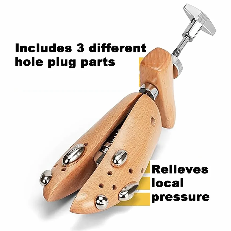 Horma Ajustable De Madera Maciza, Horma Unisex con Partes para Juanetes Y Callos, Expansor De Horma De Madera, Adecuado para Zapatos De Cuero Y Zapatos Planos,48 to 50