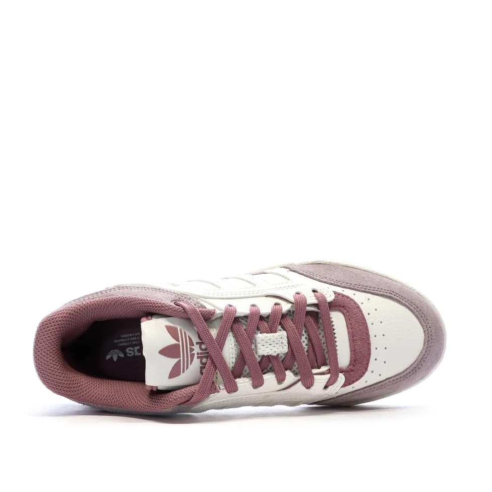 adidas - Zapatillas de deporte blancas/malvas para mujer Drop Step Low W