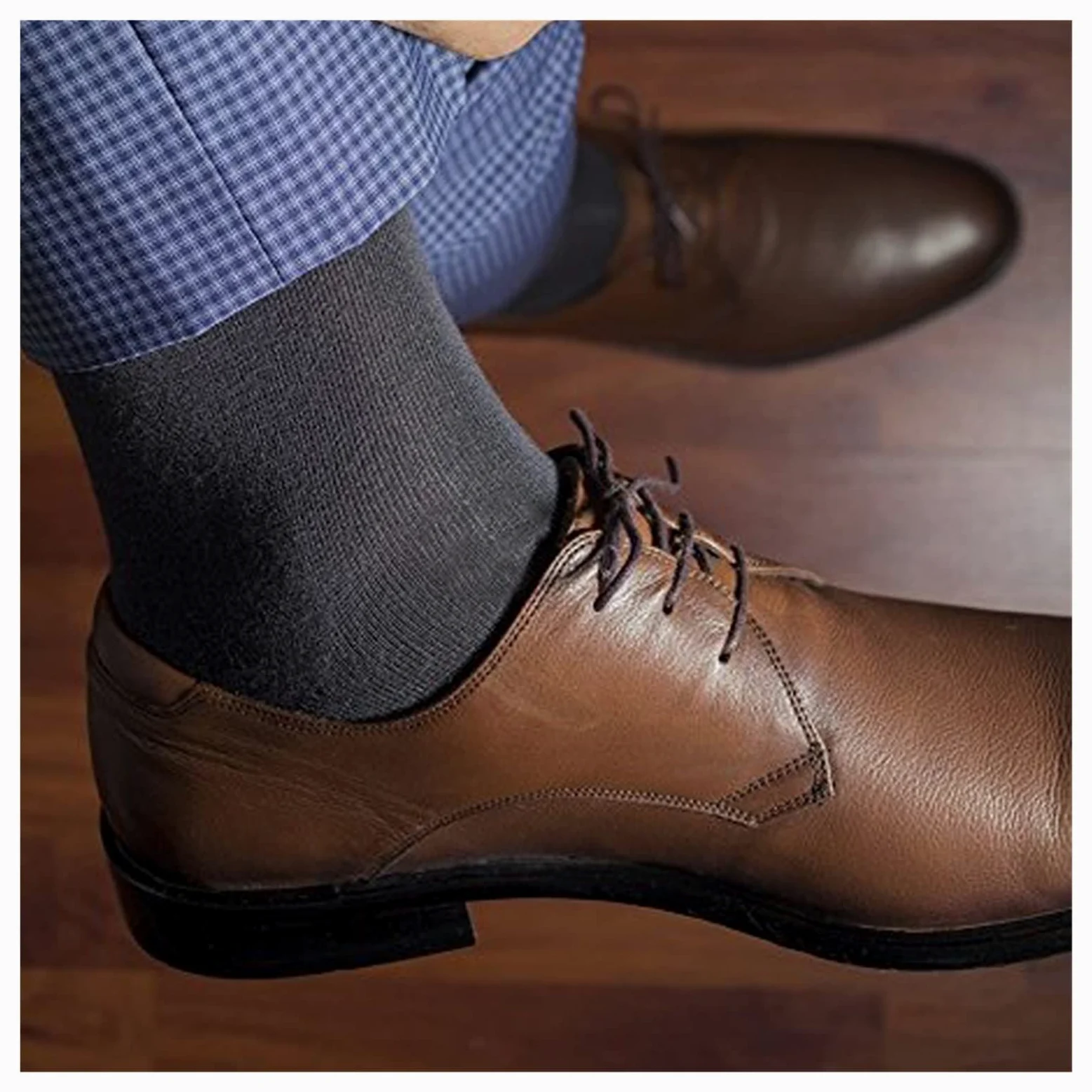 ZZSRJ Calcetines Negros for Hombre Vestido de Negocios Calcetines (6 Pares/Lote) (Color : 6Pairs-Black, tamaño : EU40-46)