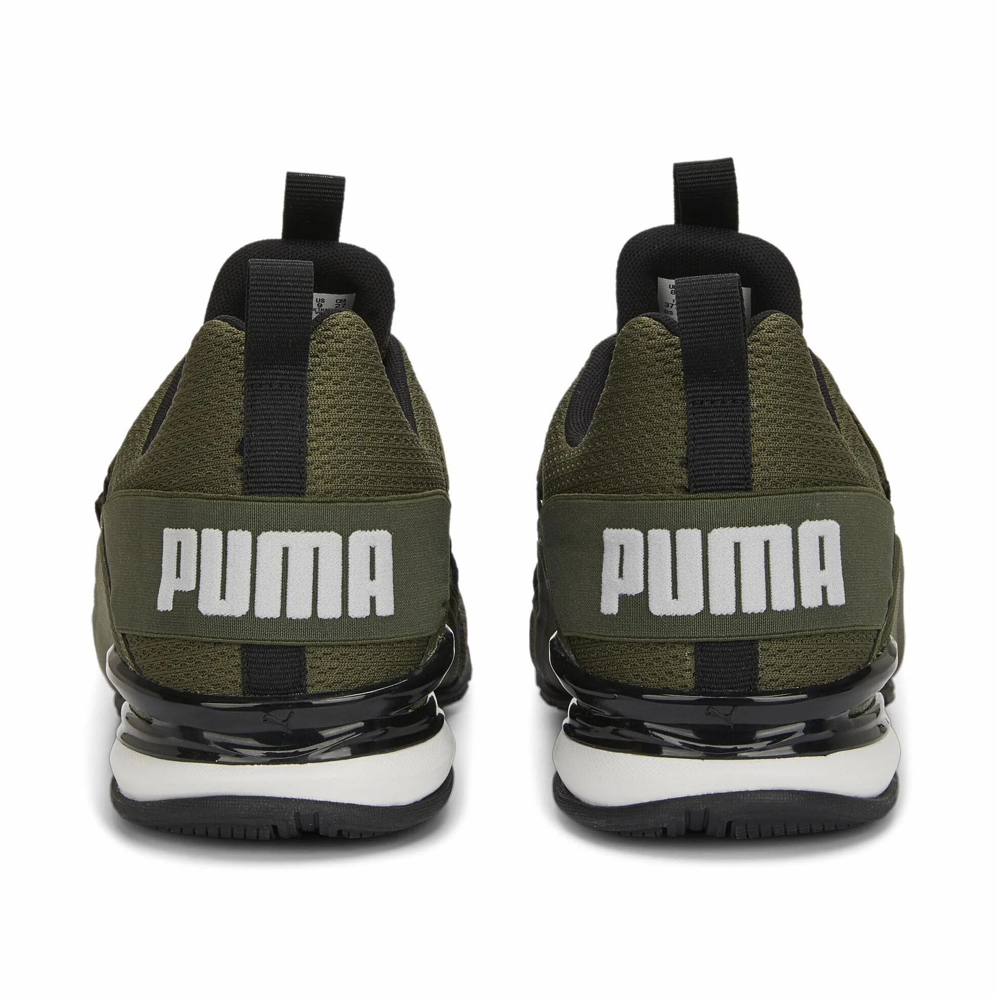 PUMA Zapatillas de Running Hombre Axelion Refresh 42.5, Green Moss Black Feather Gray
