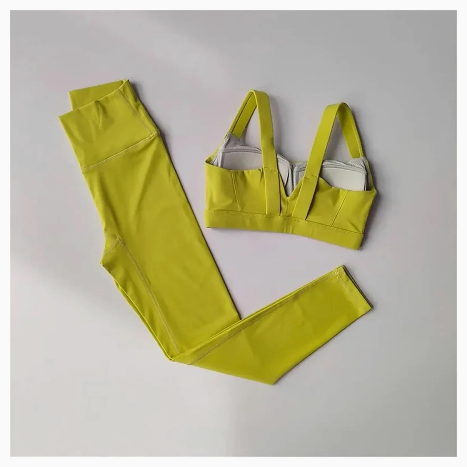 1 Set Seamless Yoga Suit Women Sports Bra High Waist Leggings Shorts Outfit Gym Fitness Workout Clothes Sportswear para Mujer