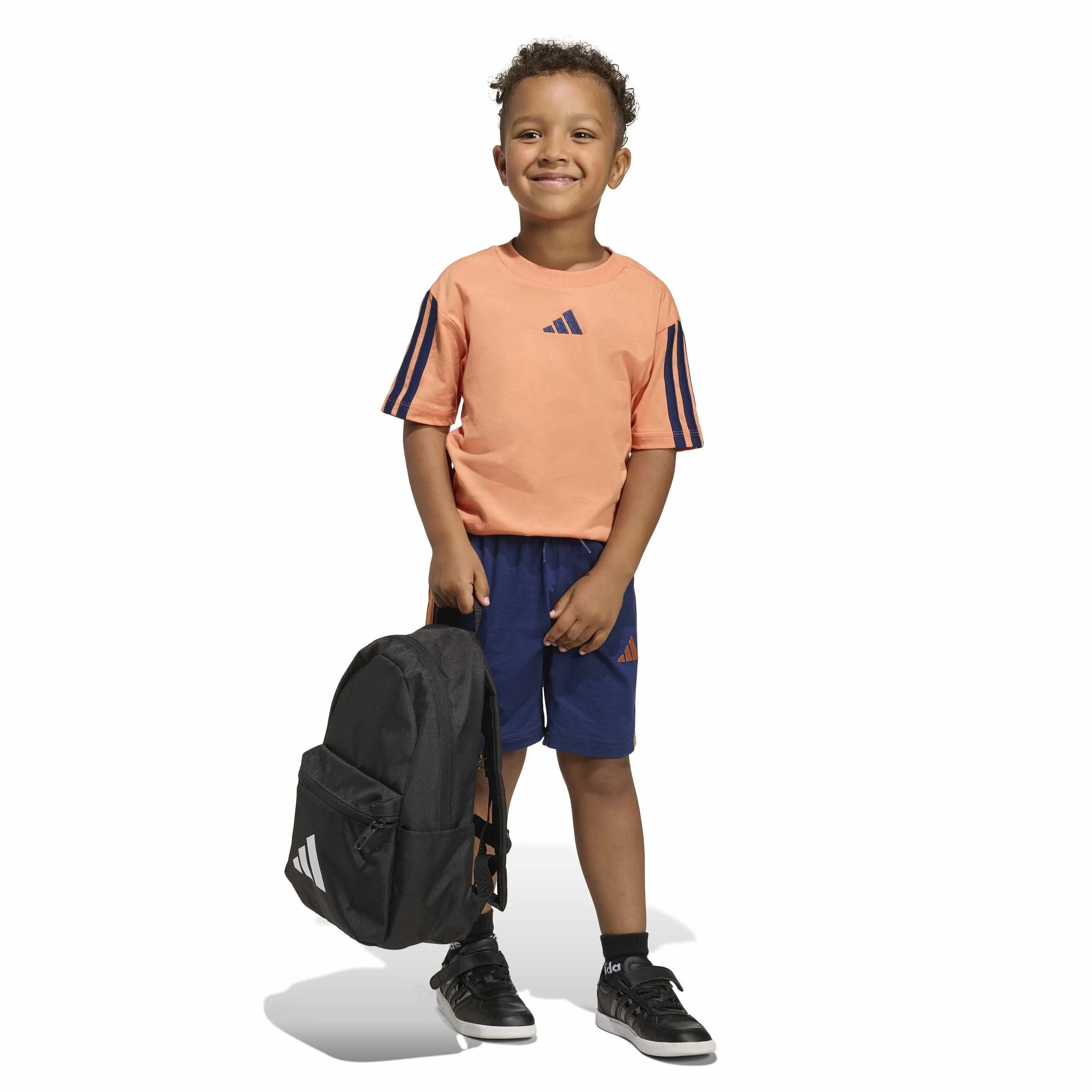 adidas Essentials Small Logo Stripes T-shirt Set JOGGER Unisex niños