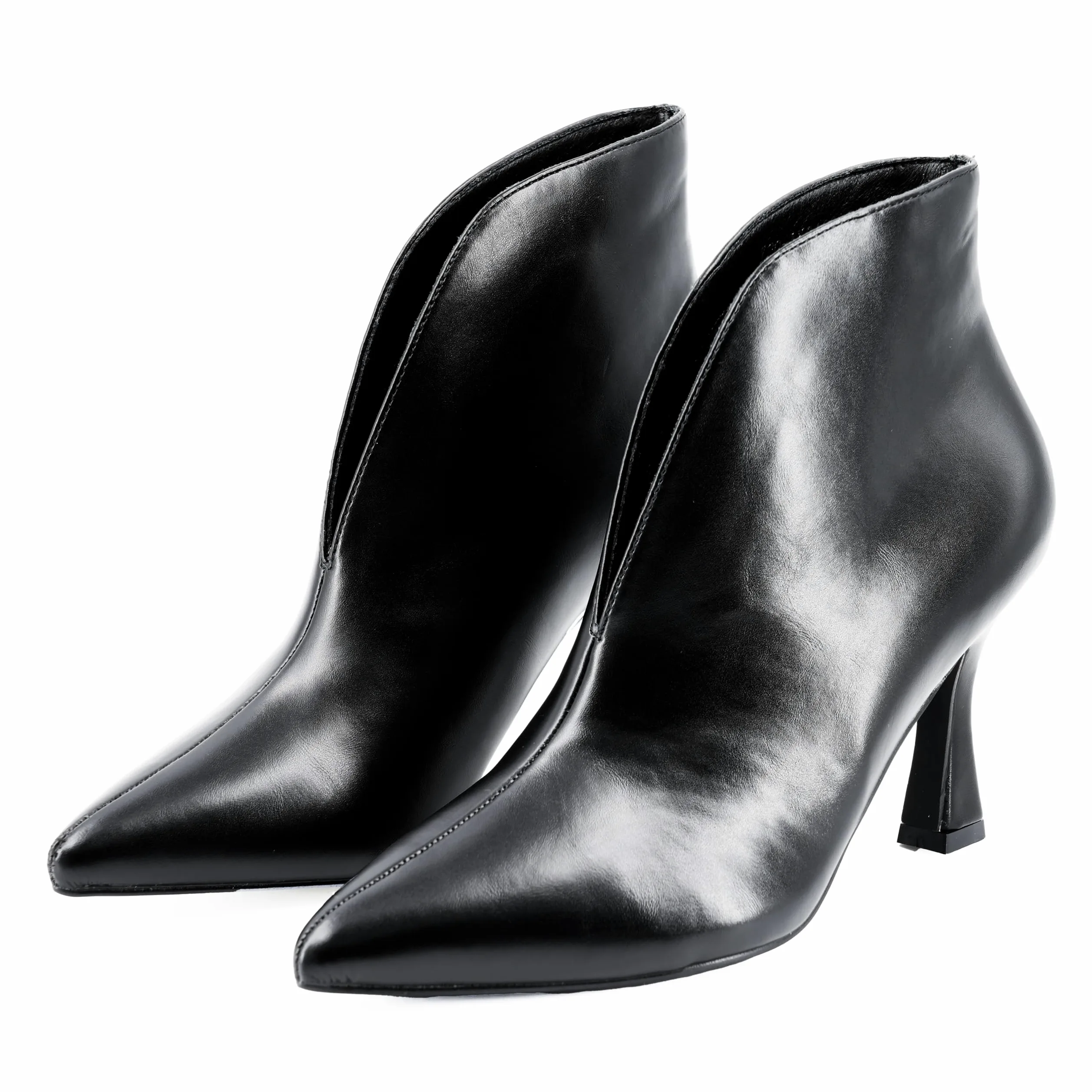 JOMIX Botas Mujer con Tacón de Aguja Botines Mujer de Punta