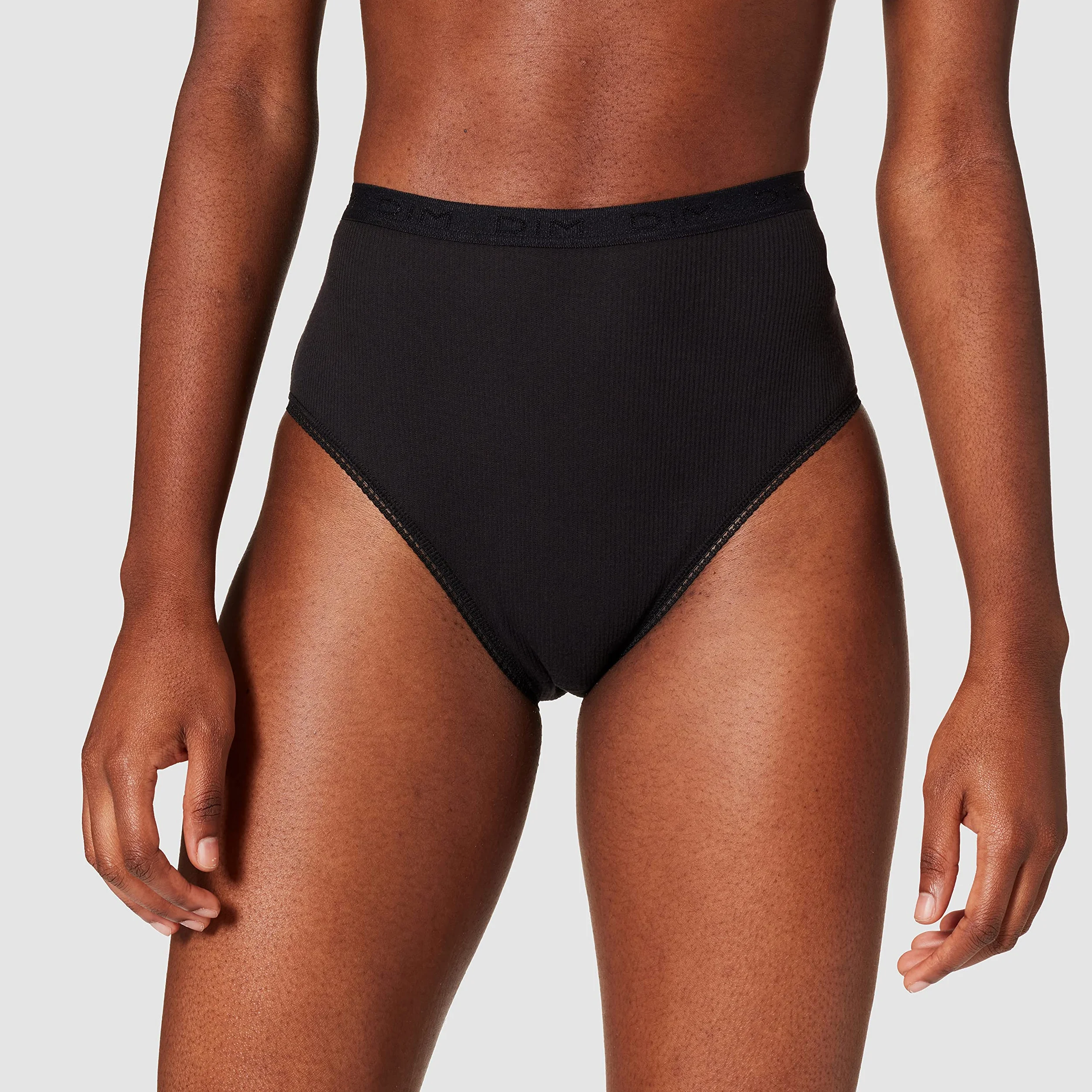 Dim Lote De 2 Slips para Mujer De Puro Algodón Y Talle Alto Mujer x2