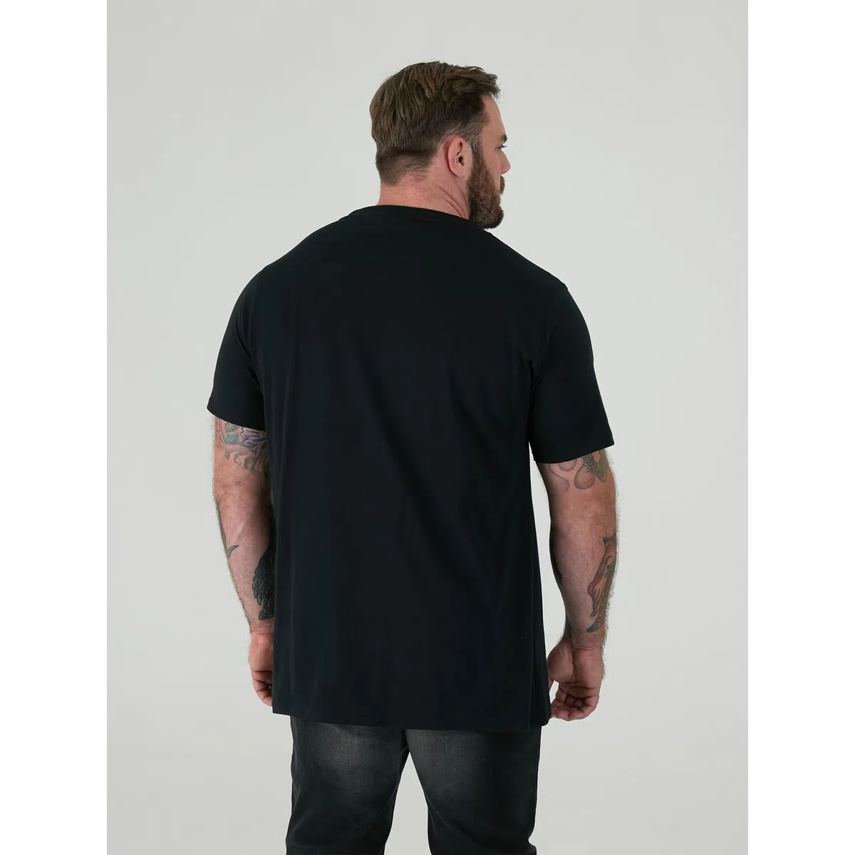 Duke Fenton Kingsize D555 - Camisetas de cuello redondo para hombre (paquete de 2)