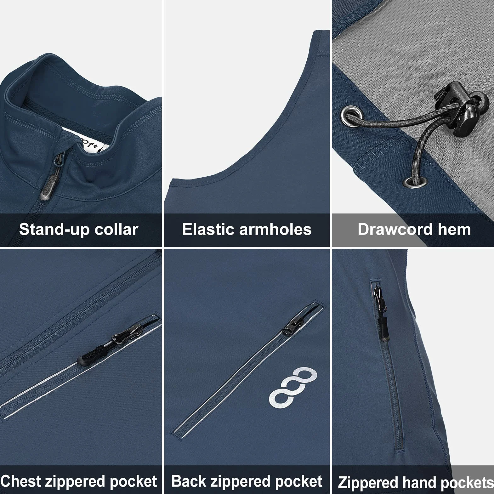 Chaleco Outdoor Mujer Soft Shell Sin Mangas Cortaviento Impermeable Transpirable Running