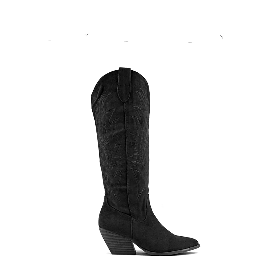 MODELISA - Bota Alta Campera Cowboy Tacón Ancho Mujer