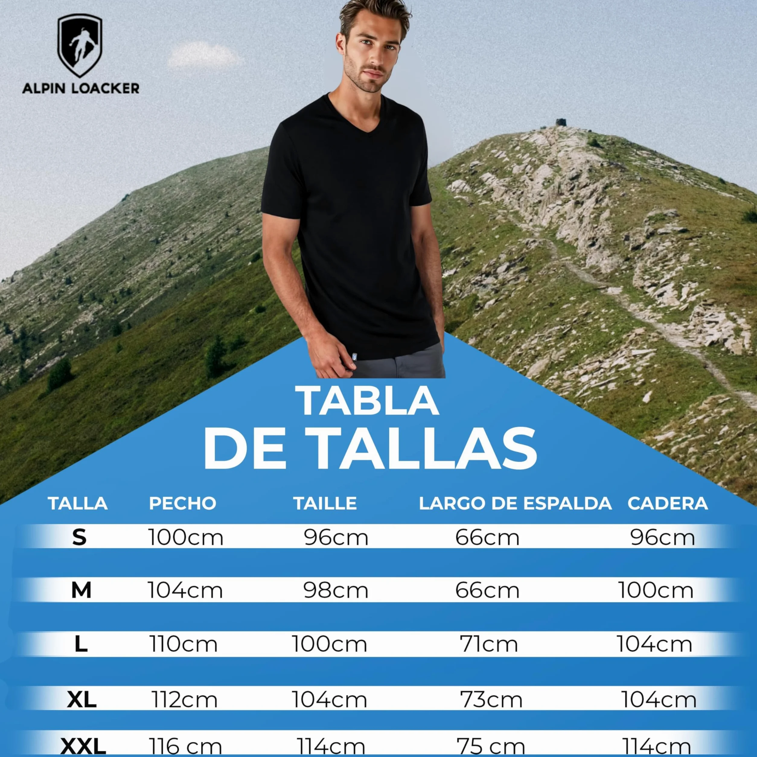 ALPIN LOACKER Camiseta de Cuello en V de Merino para Hombre, Manga Corta, Camiseta antisudor, Camiseta de Merino con Cuello en V, Prenda térmica Transpirable