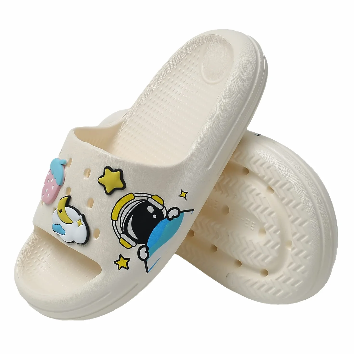 JOMIX Chanclas Niño Piscina Chanclas Niña Unisexo Niños Sandalias Verano Playa Mar Baño Ducha Bonitas Chanclas Goma Transpirables con Decoración Suela Gruesa