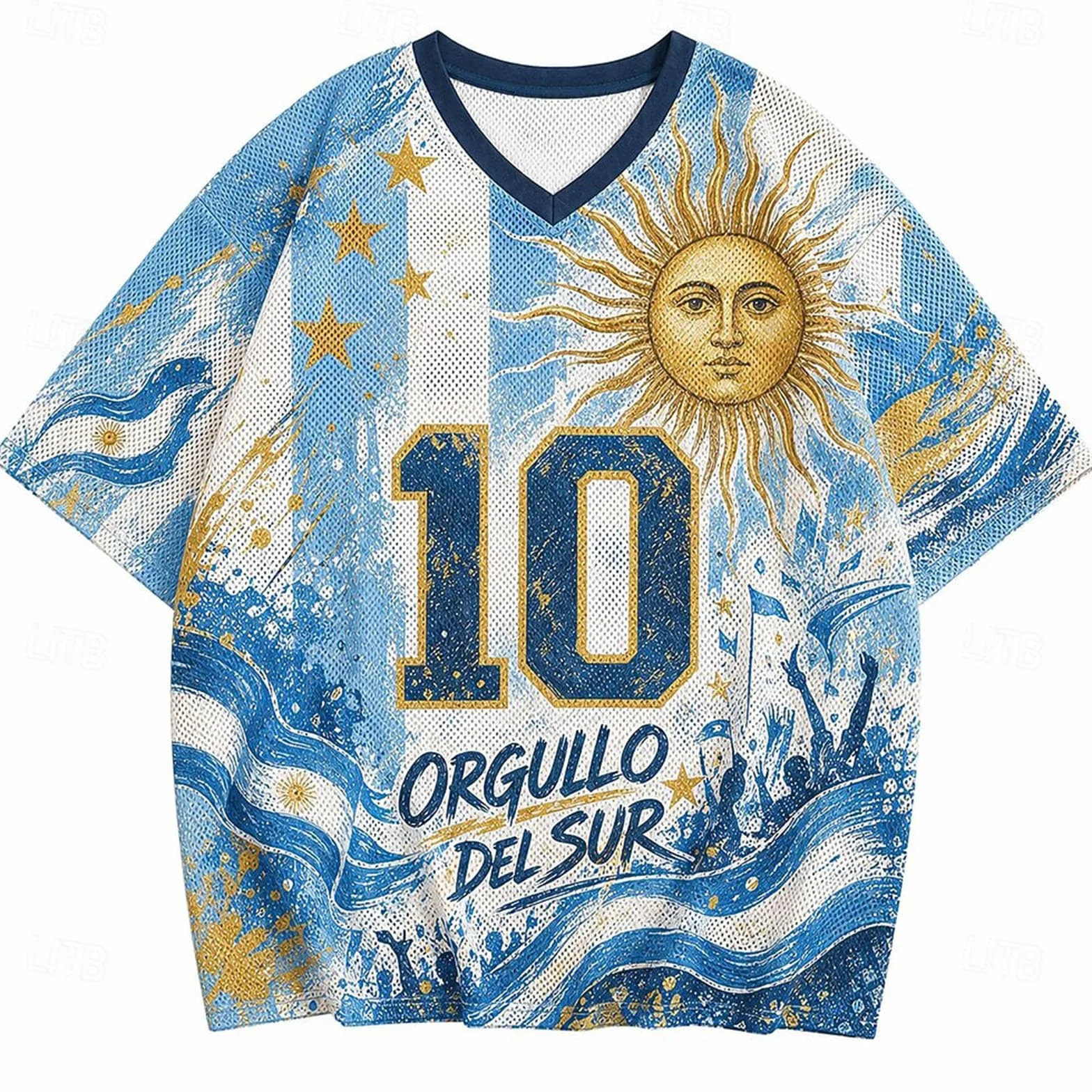 Camisetas Futbol Hombre,Camiseta Deportiva De Manga Corta De Argentina para Aficionados