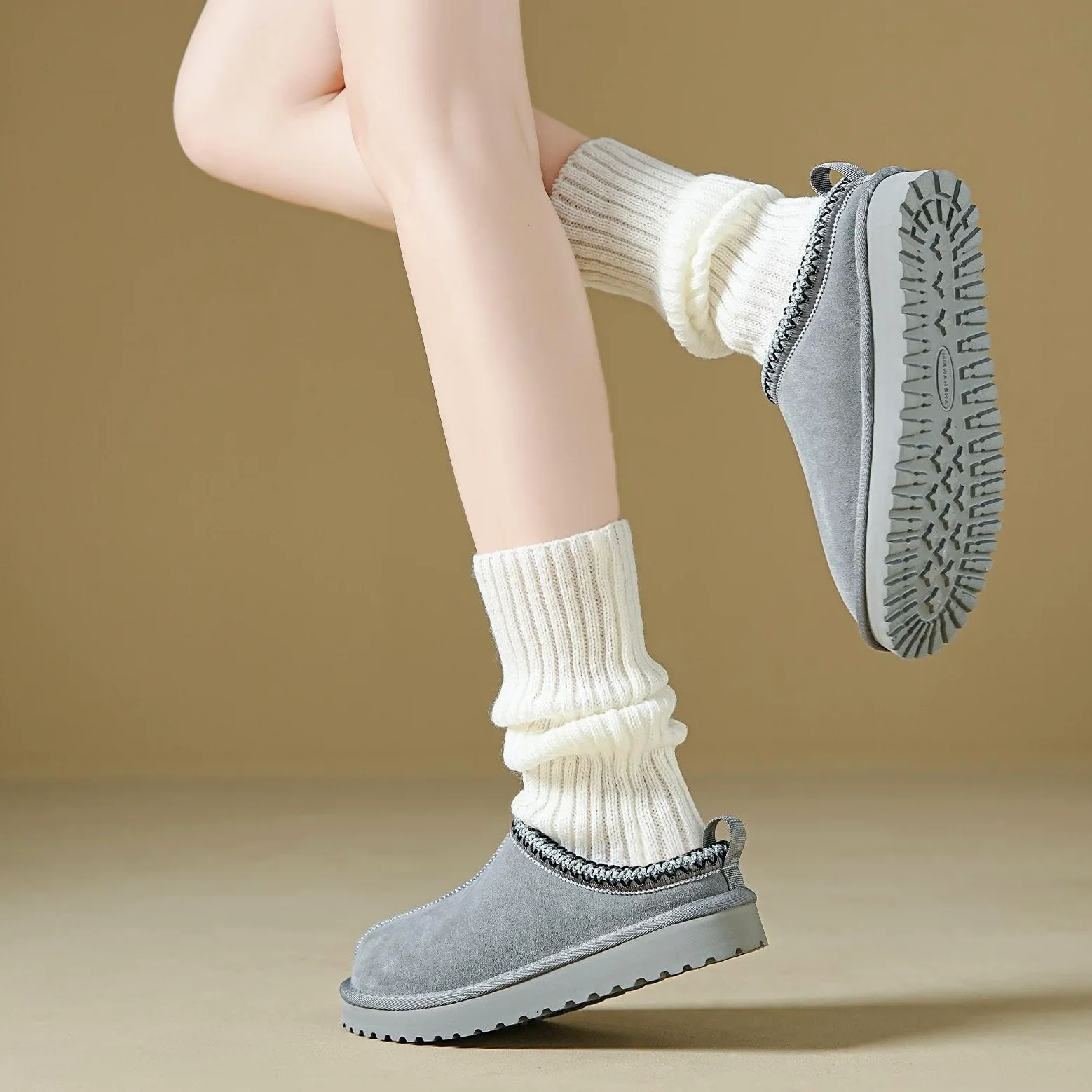 Mishansha Zapatillas Casa Mujer Invierno | Pantuflas de Peluche, Cálido, Antideslizantes