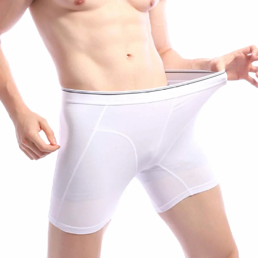 Boxer Hombrecalzoncillos Masculinos Boxershorts Moda Sexy Algodón Hombres Plus Ropa Interior Larga Boxers Shorts Boxer Slip Panties (Pack De 3)