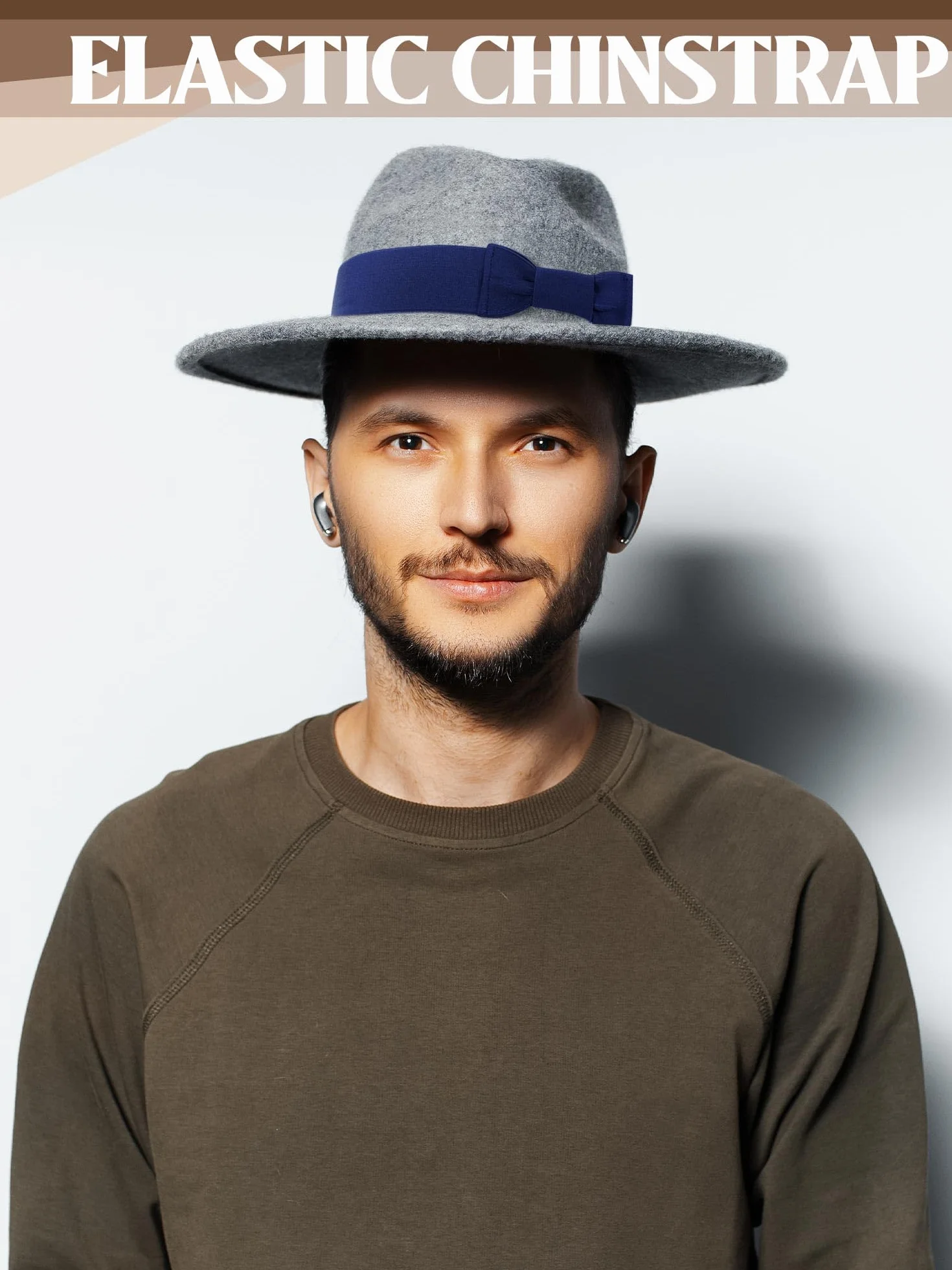Tigeen 6 bandas elásticas con lazo para sombrero de vaquero para mujer, bandas para sombrero de fedora para sombrero, cinta de sombrero de paja Panamá, accesorios para sombreros