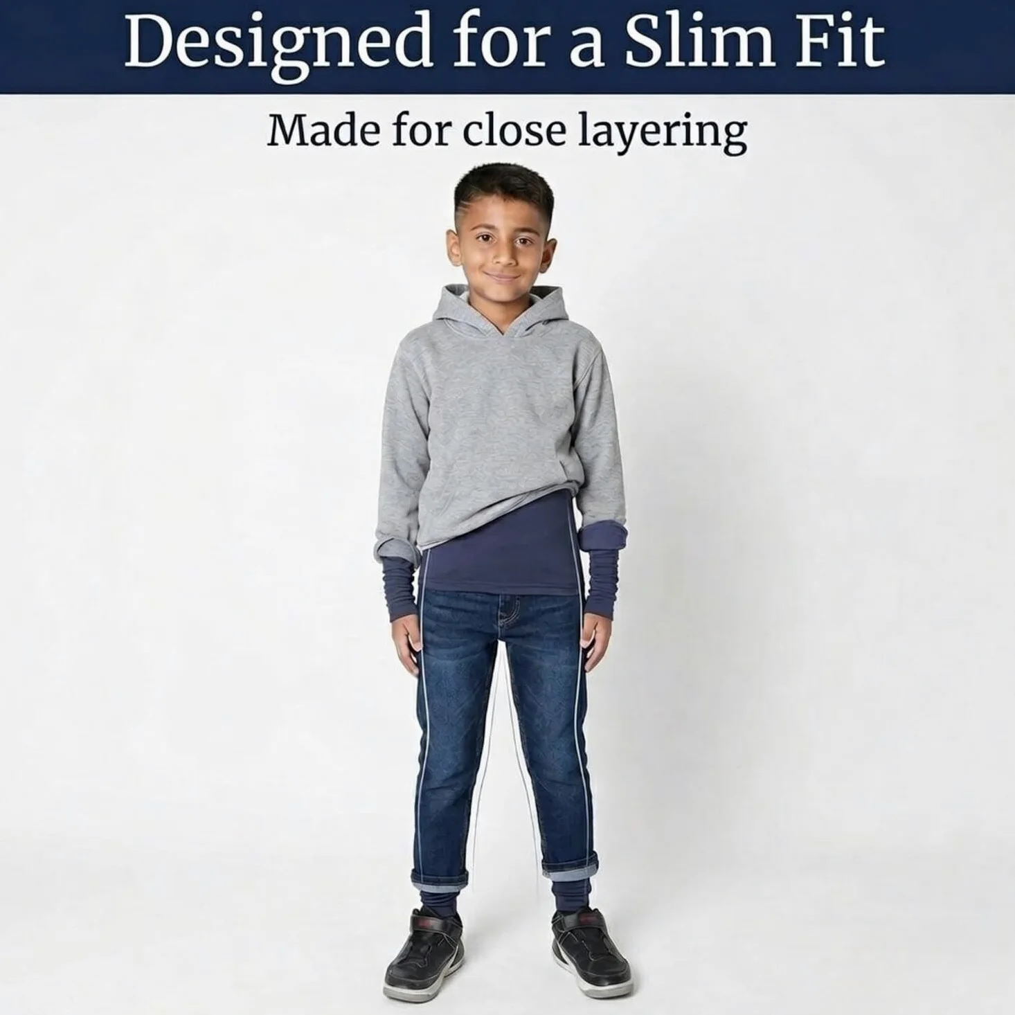 Conjunto de ropa interior térmica para niños; pantalones largos para niños; juego de capa base para clima frío; microfibra que absorbe la humedad