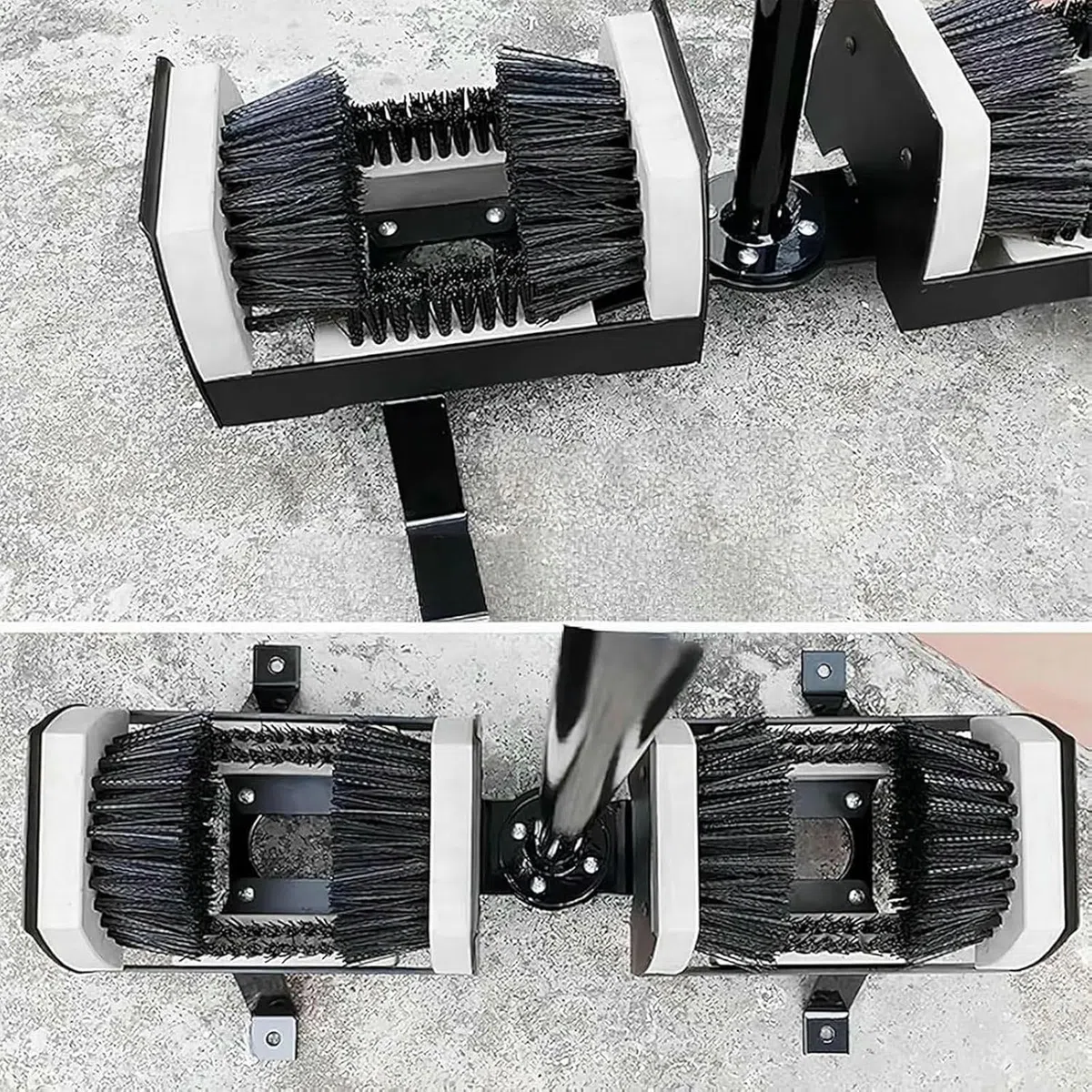 Limpiador de botas con asa, elimina eficazmente el barro y la nieve de las suelas, ideal para puerta delantera y uso en el jardín