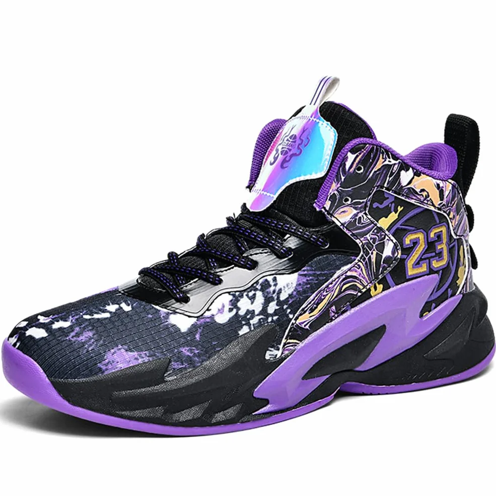 Zapatillas de Baloncesto Hombre Antideslizantes Ligeras Transpirables Aire Libre Deportivas