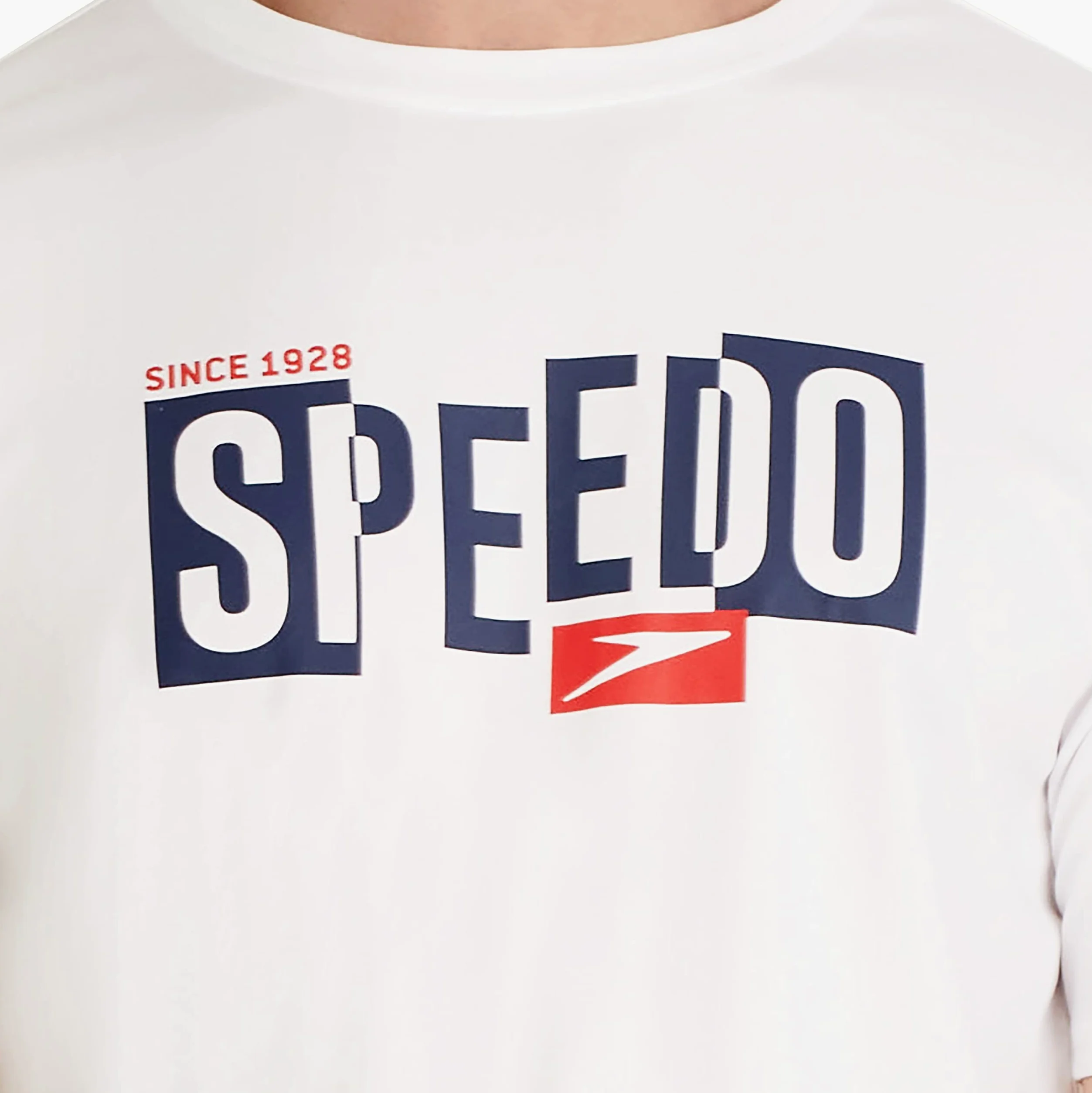 Speedo Camiseta de Natación UV de Manga Corta con Gráfico Camisa de protección de Sarpullido Hombre (Pack de 1)