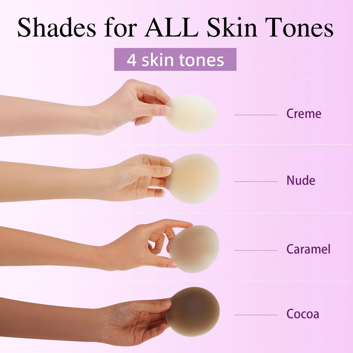 Fundas para pezones para mujer, reutilizables, adhesivas, de silicona, sin costuras, invisibles, lavables, con caja de viaje