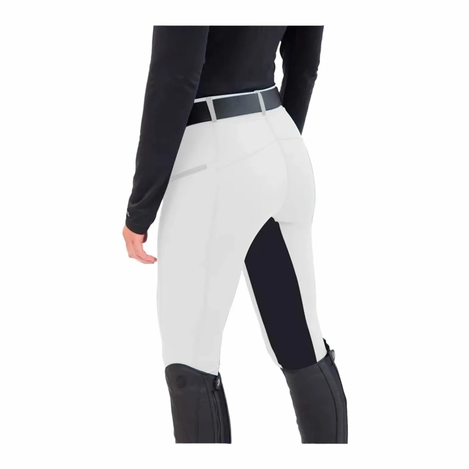Pantalones De Equitación Leggings elásticos for Mujer, Leggings Casuales con Cremallera, Pantalones ecuestres for Montar a Caballo Mallas De Equitación