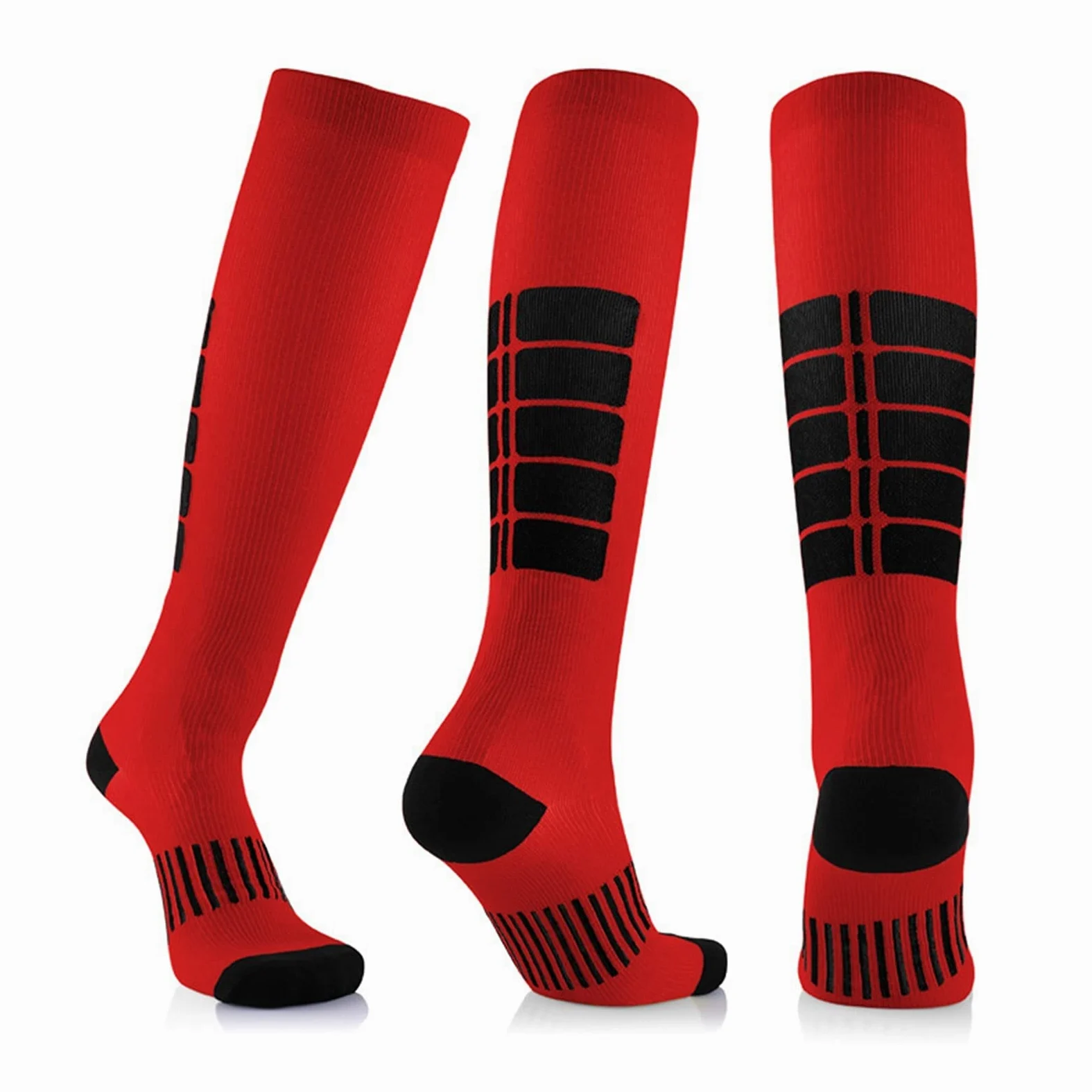 Calcetines de compresión Equipo de Ciclismo for Hombres Calcetines Deportivos Mujer Ciclismo Medias Fútbol Correr Calcetines de Baloncesto Rodilla Calcetines Deportivos de Alta Calcetines