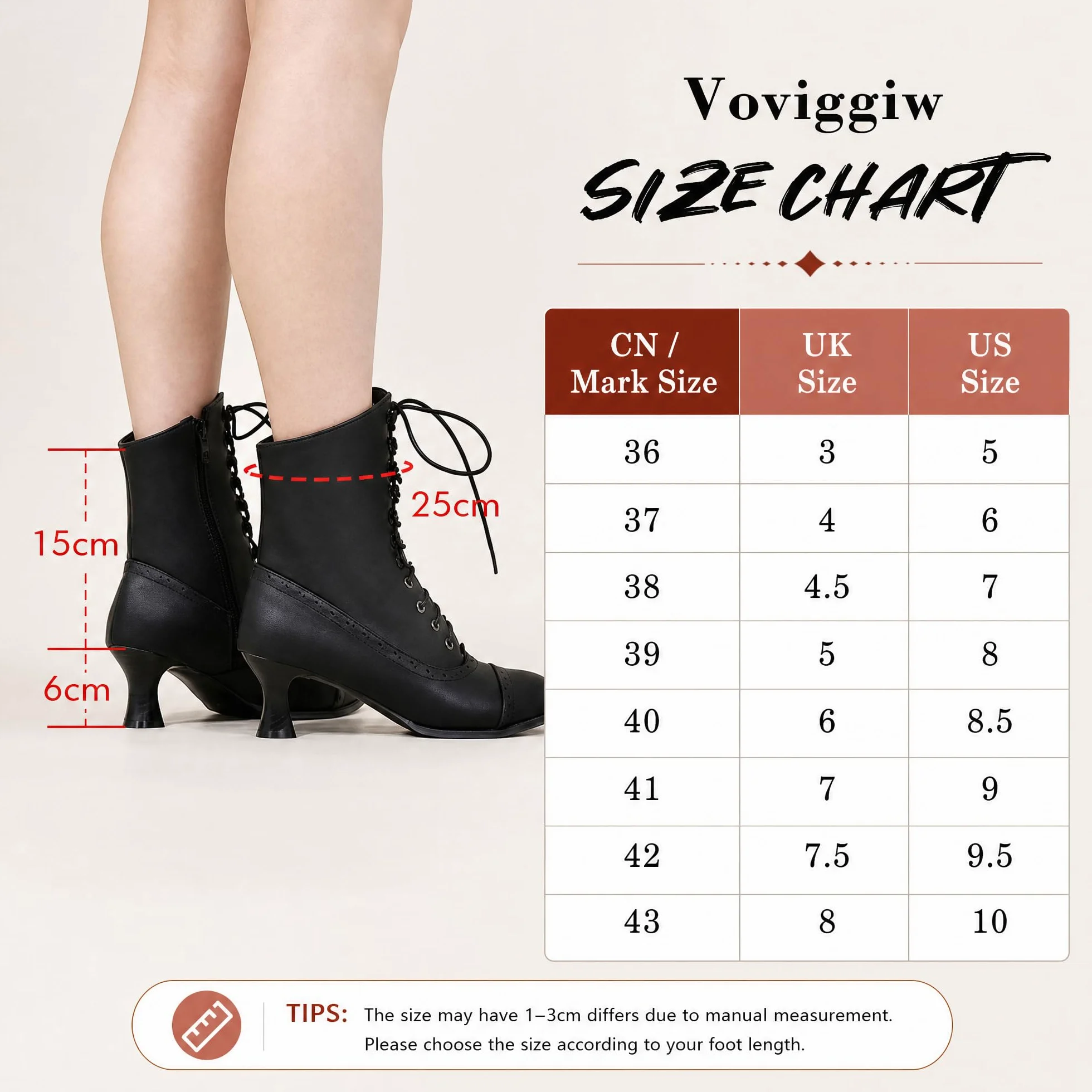 Botines con cordones para mujer, botas victorianas de tacón de gatito, botines puntiagudos con cremallera lateral