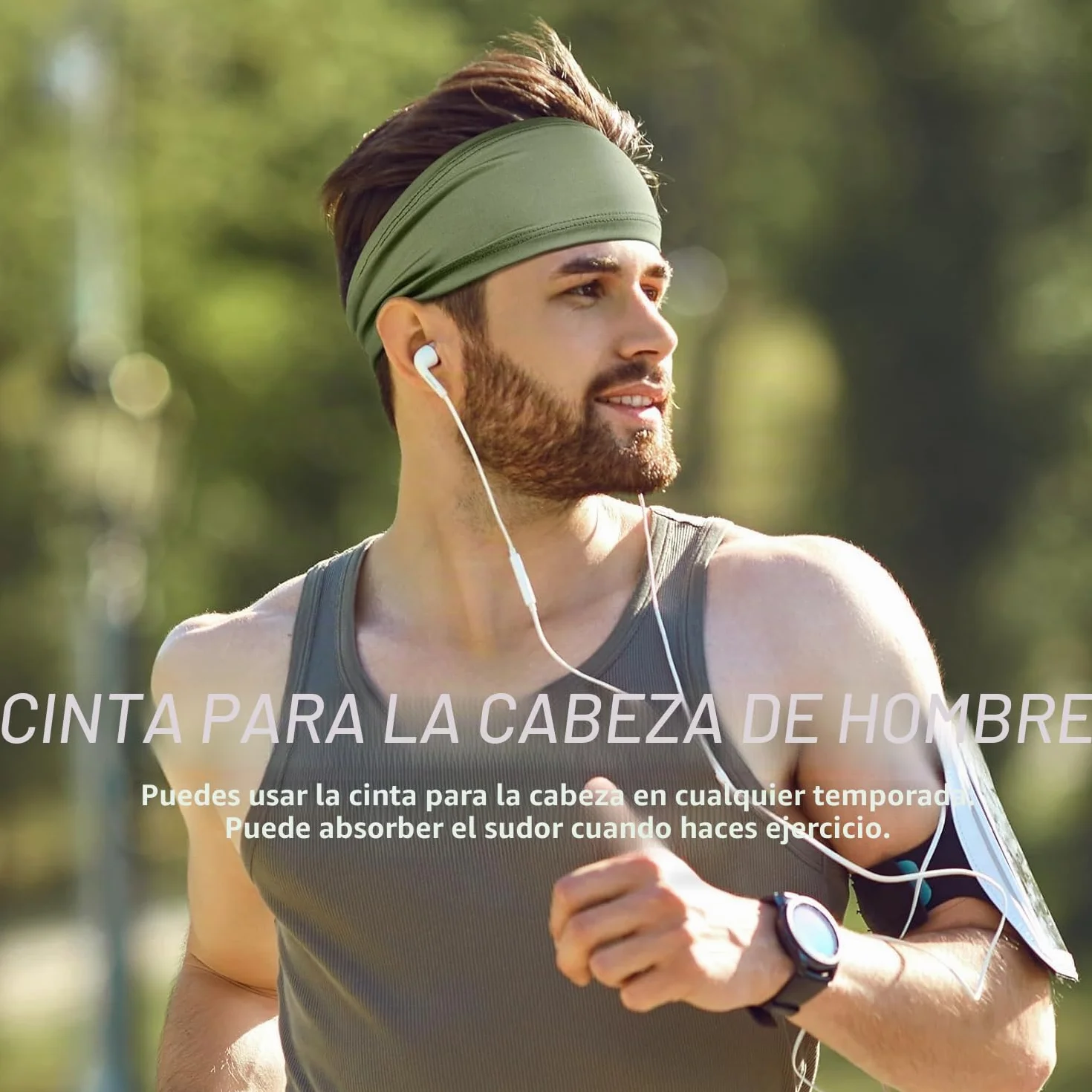 Cinta Pelo Deporte 4 Pcs Diadema Hombre Antiscivolo Elástico Headband Accesorios Running