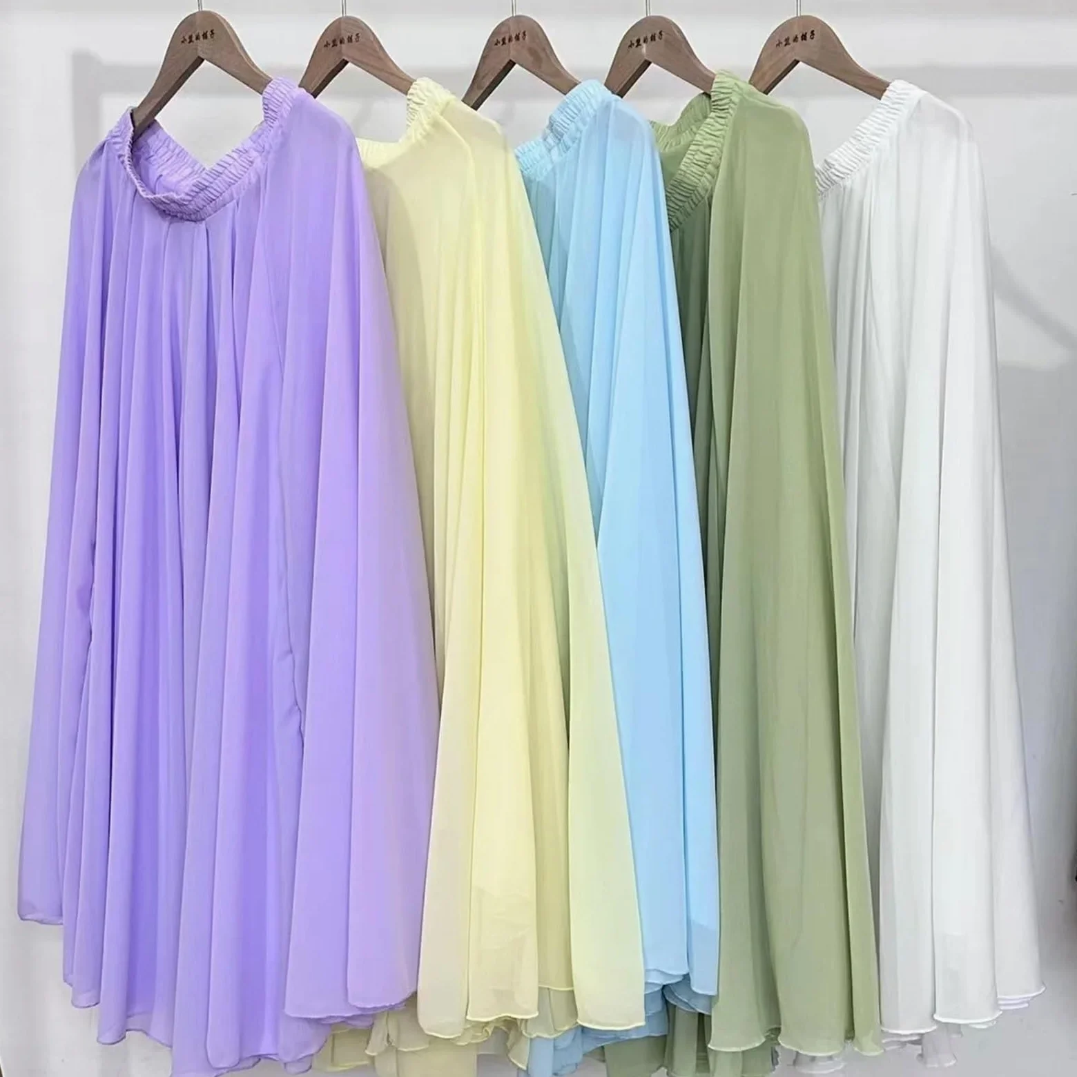 Falda de Gasa Dos Capas Color macarrón, 540/720 Grados, for Ballet, Danza, for Mujer, Faldas largas, for práctica clásica y Moderna para Baile(Purple,540 Degrees 90cm)