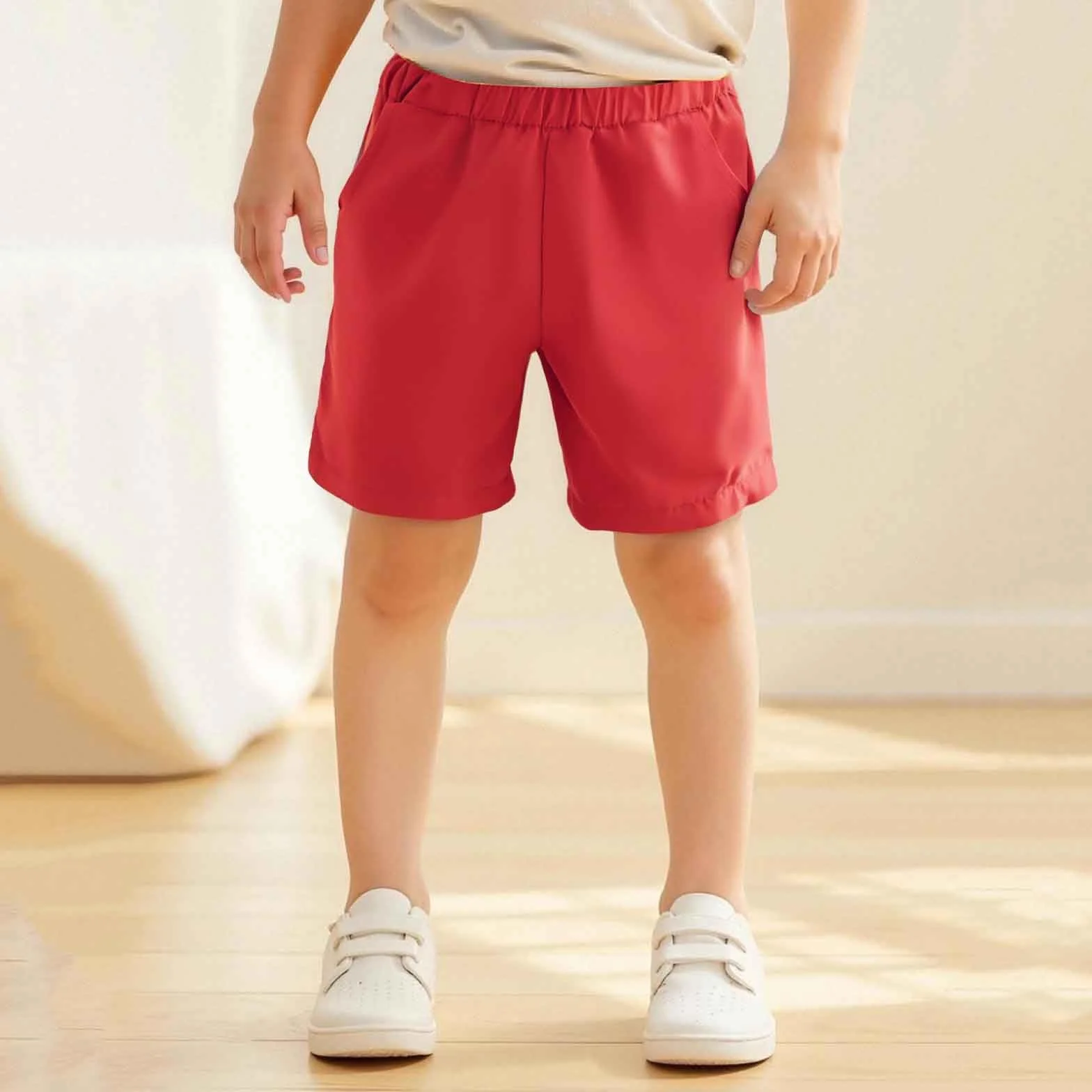 Pantalones cortos deportivos para niños y niñas, pantalones cortos casuales para niños
