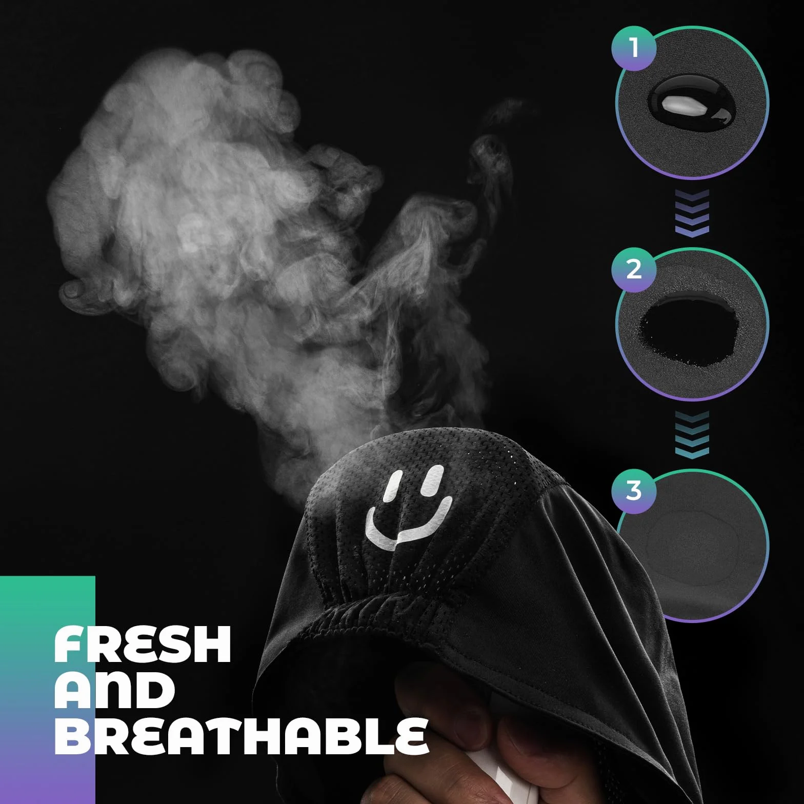 ROCKBROS Gorra de Ciclismo con Visera Bajo Casco Transpirable Cortaviento para Hombre Mujer