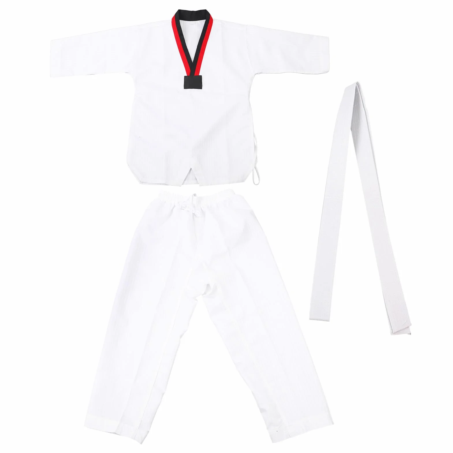 Uniforme Tradicional de Taekwondo Ventilado de Algodón Duradero para Entrenamiento de Artes Marciales (M)